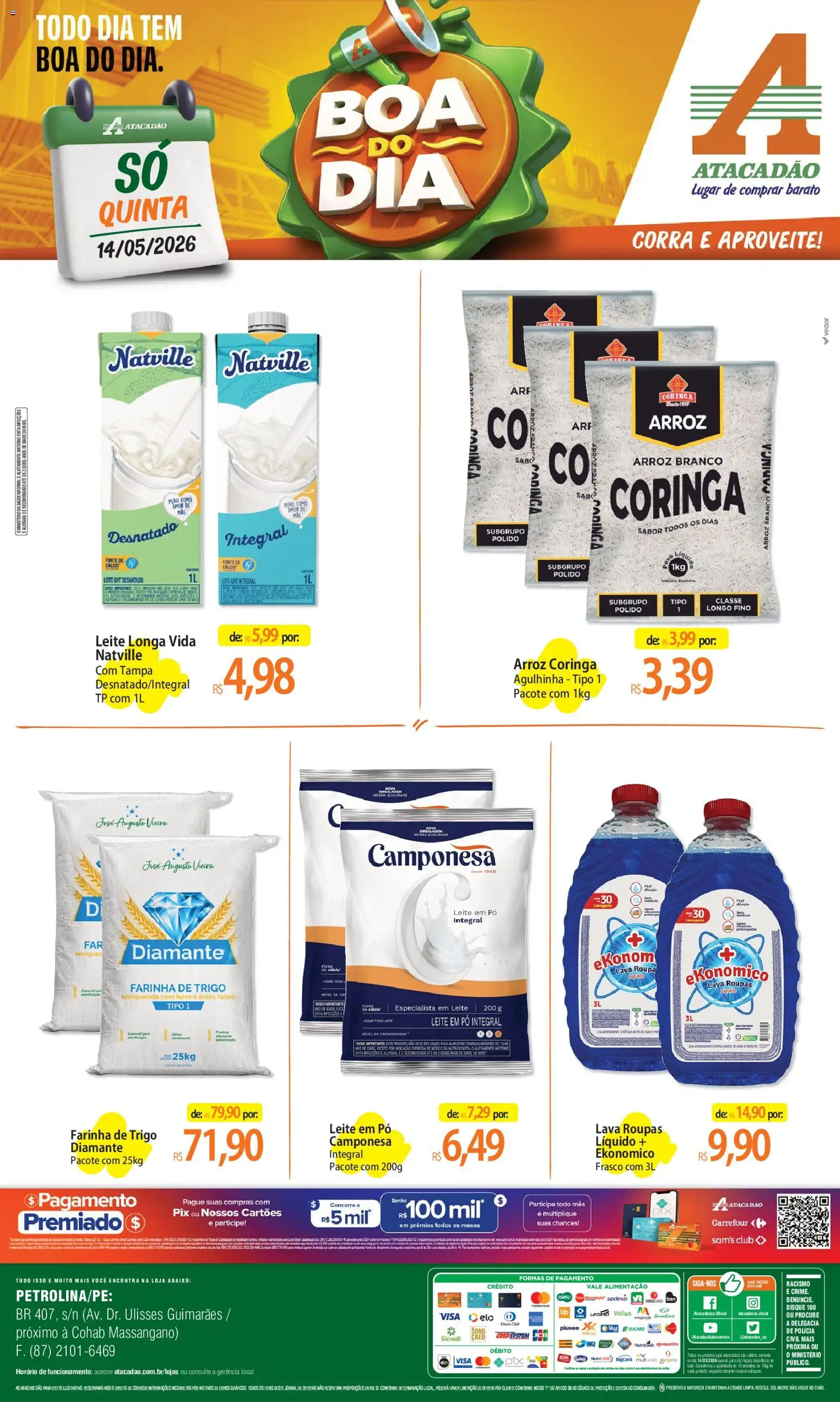 Pré-Visualização do folheto "Atacadão ofertas - PE" da loja Atacadão válido a partir de 14/05/2026