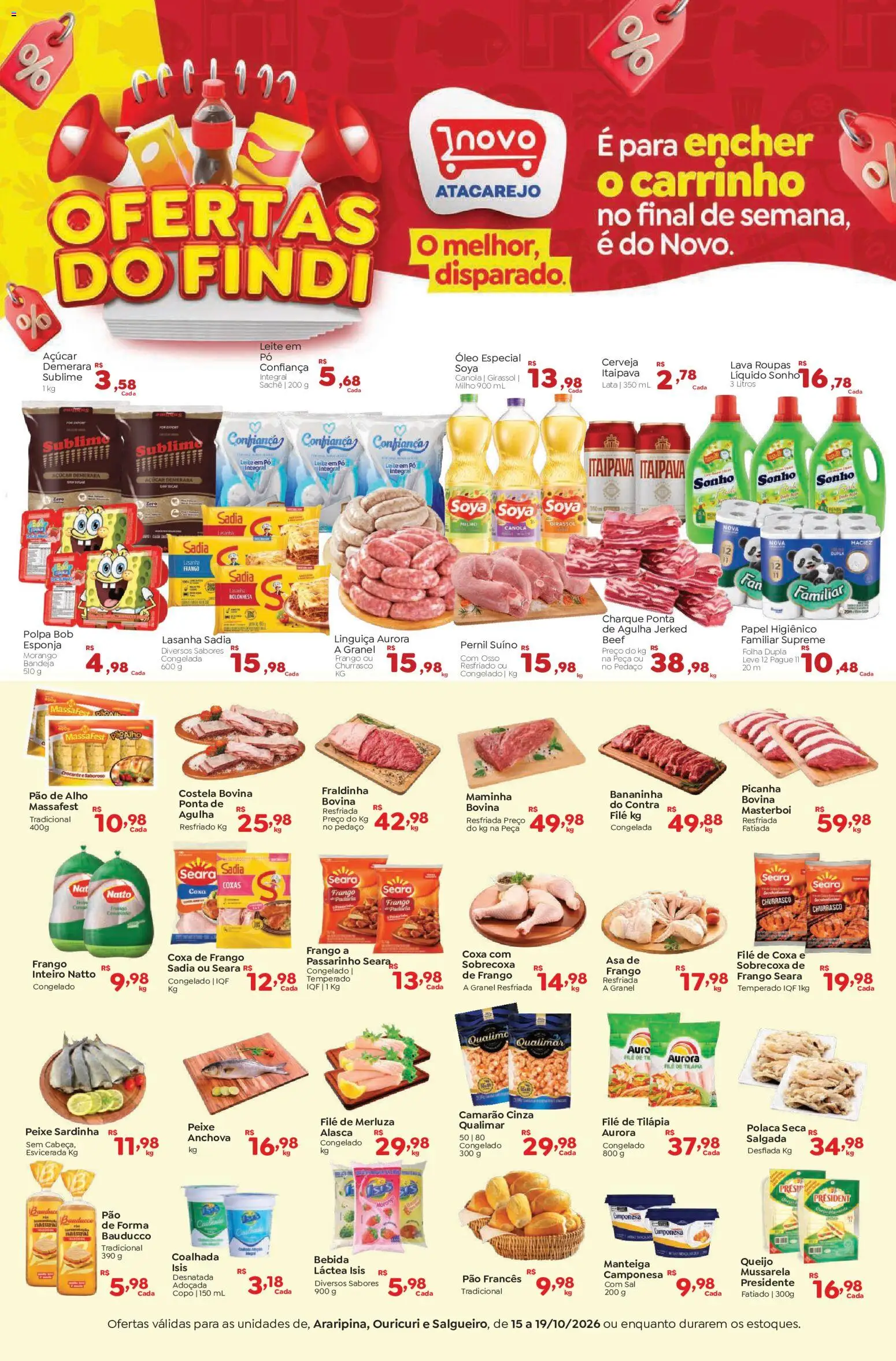 Pré-Visualização do folheto "Novo Atacarejo ofertas do Findi" da loja Novo Atacarejo válido a partir de 15/10/2026