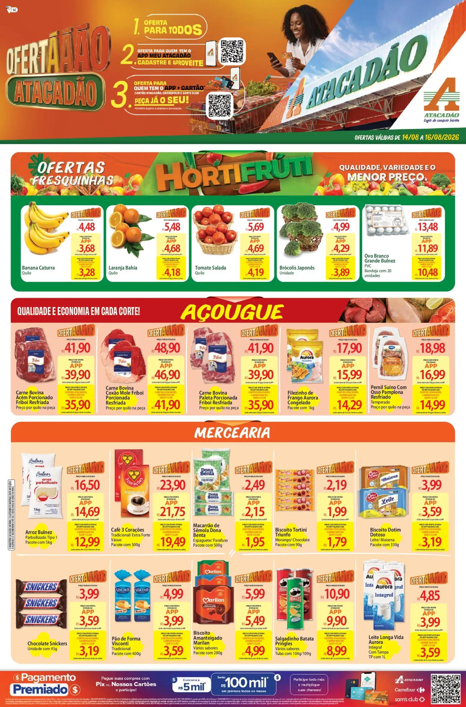 Pré-Visualização do folheto "Atacadão ofertas - SC" da loja Atacadão válido a partir de 14/08/2026