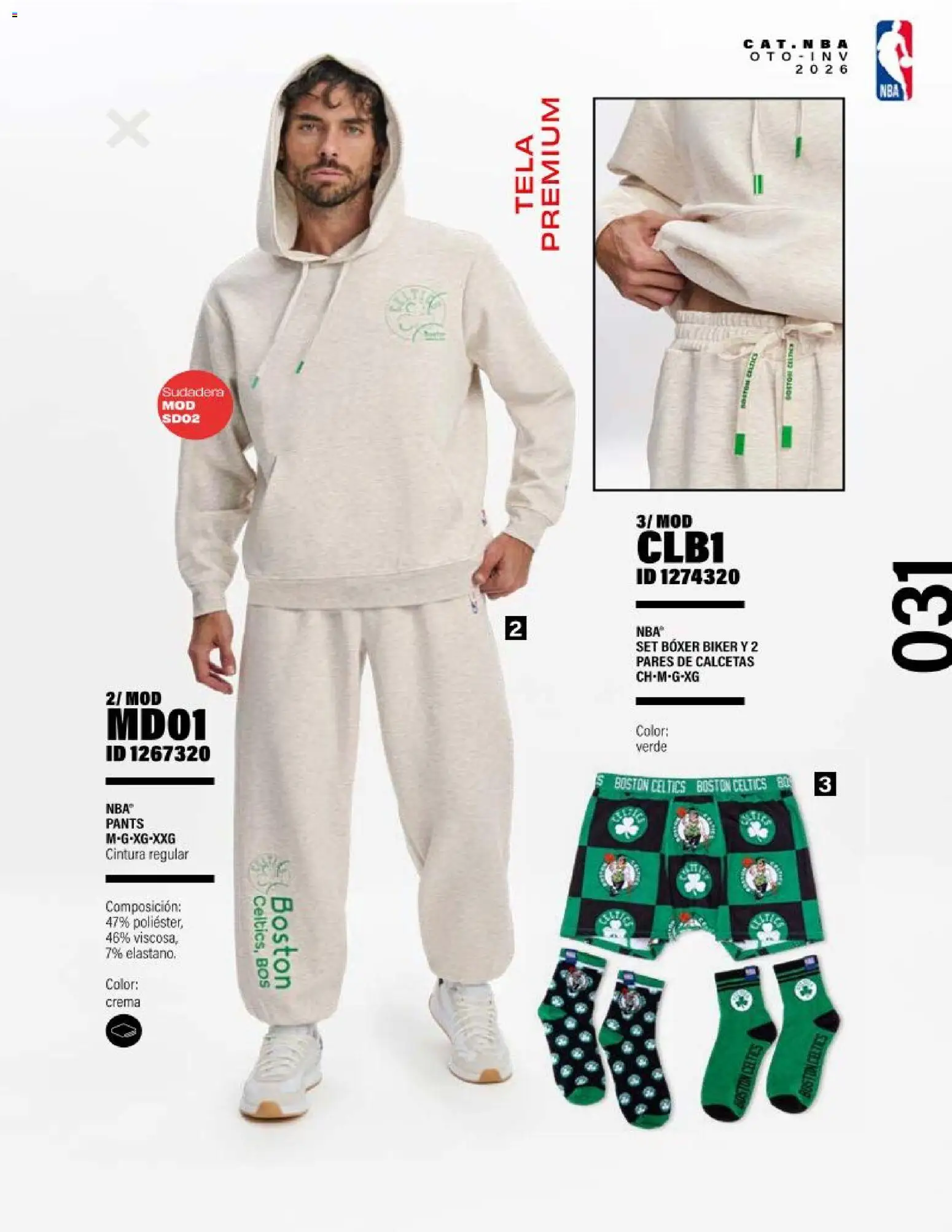 Vista previa las ofertas de la tienda Price Shoes - Price Shoes catálogo NBA desde el 01/09/2026 - Sudadera, Crema, Pants, Calcetas