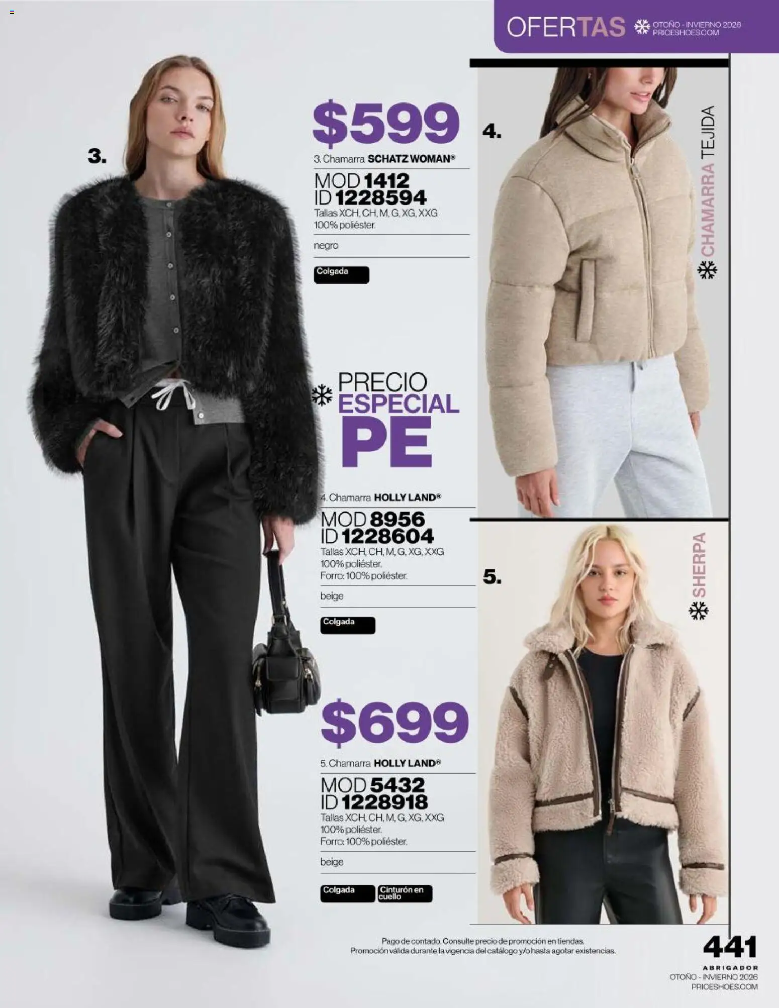 Vista previa las ofertas de la tienda Price Shoes - Price Shoes catálogo Abrigador desde el 16/09/2026 - Chamarra, Cinturón