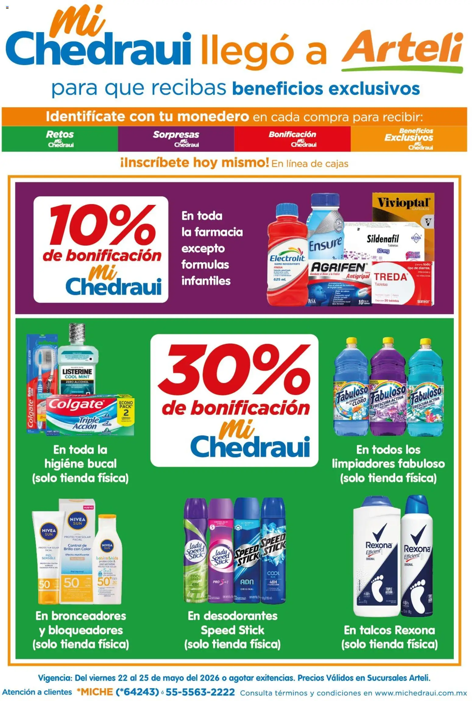 Vista previa las ofertas de la tienda Arteli - Arteli folleto MiChedraui desde el 23/05/2026 