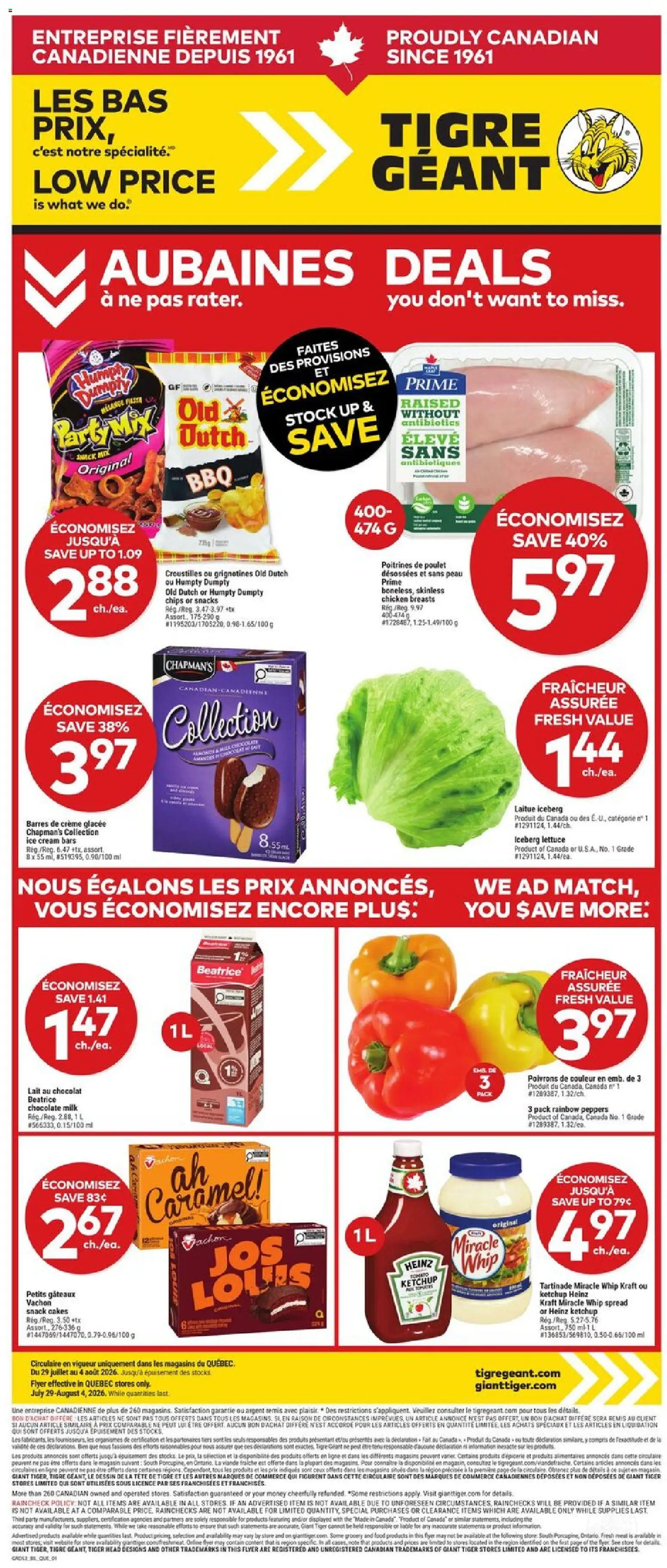 Preview of leaflet Giant Tiger weekly flyer / circulaire from shop Giant Tiger is valid from Jul 29, 2026
