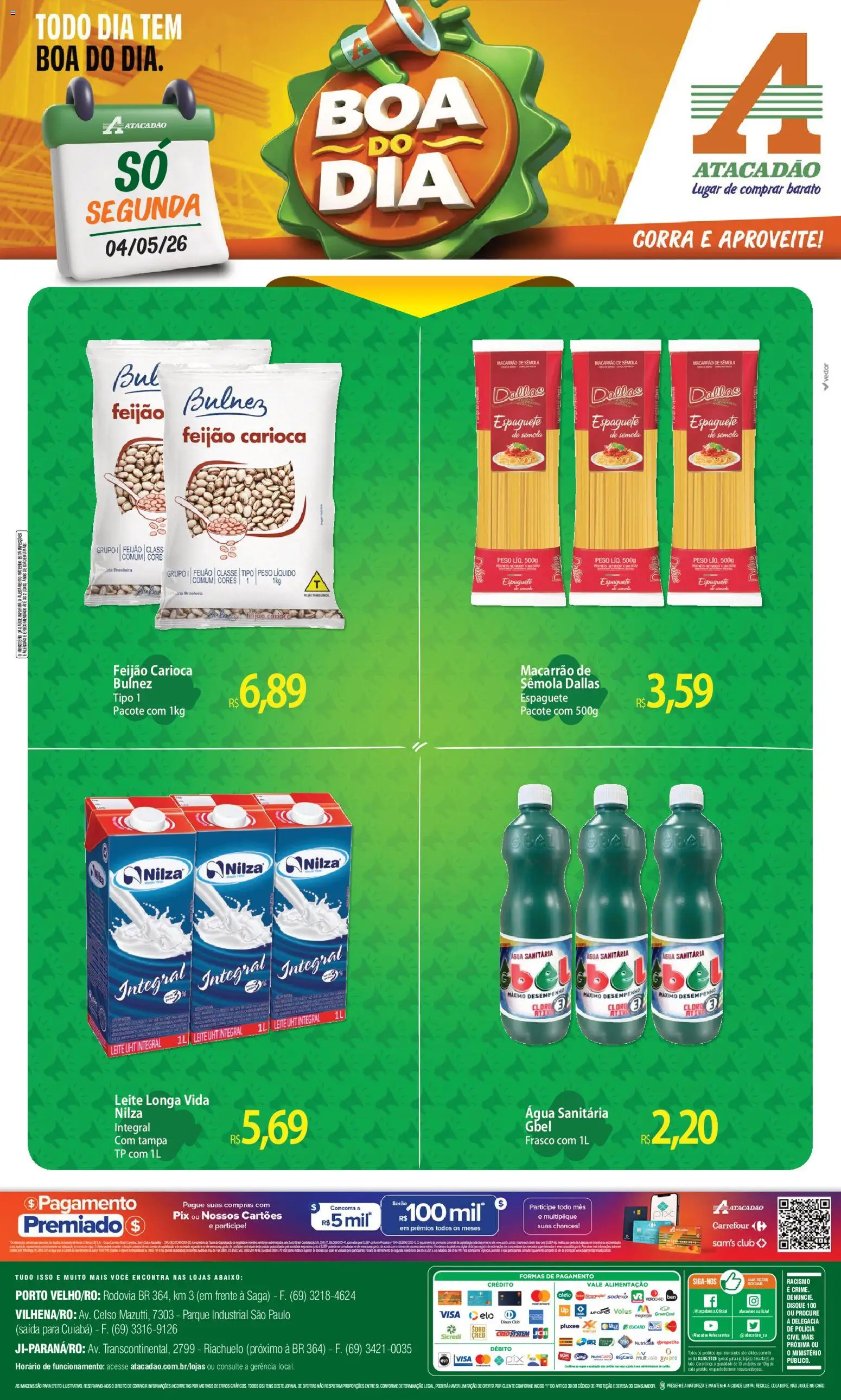 Pré-Visualização do folheto "Atacadão ofertas - RO" da loja Atacadão válido a partir de 04/05/2026