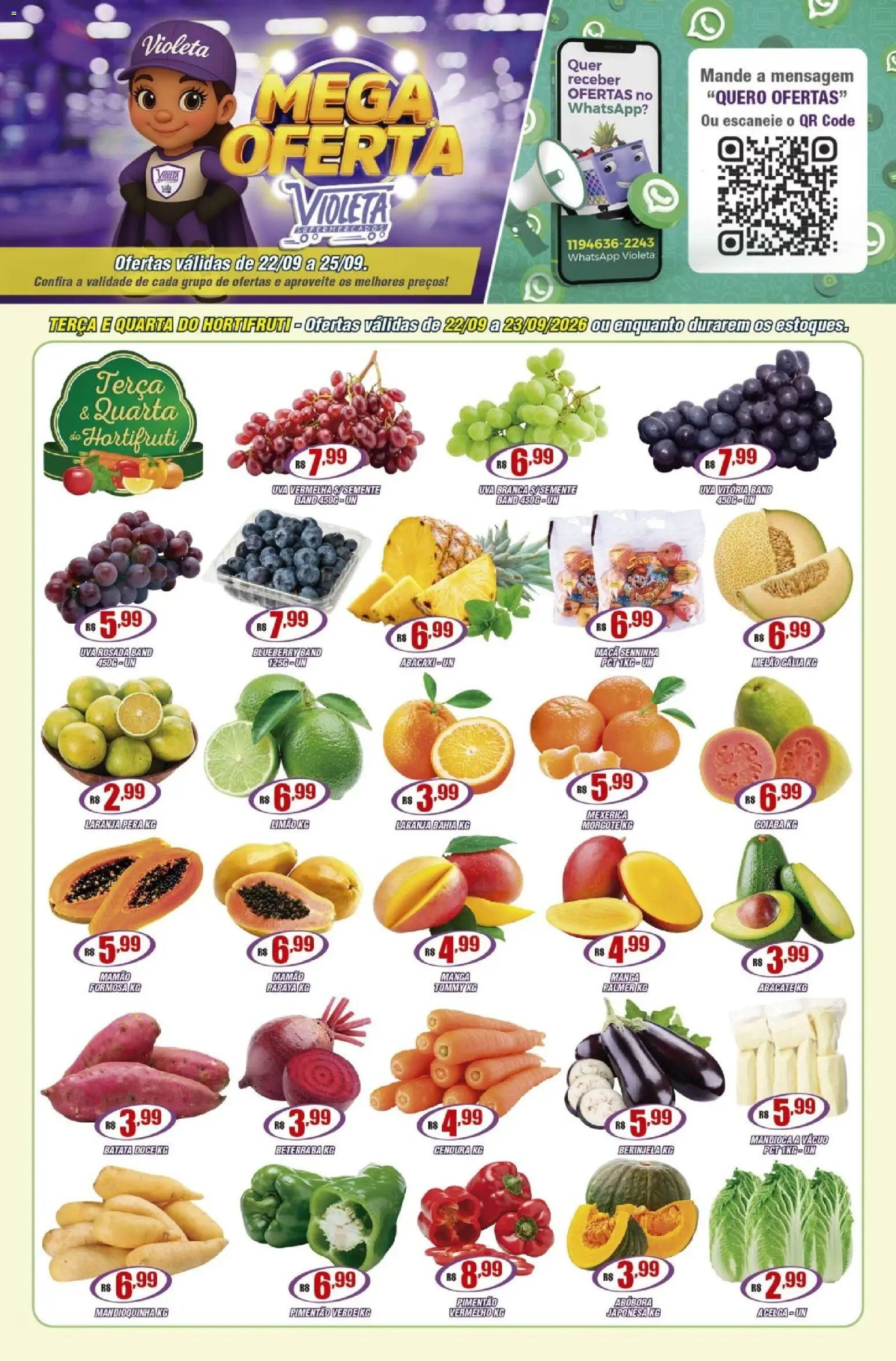 Pré-Visualização do folheto "Violeta Supermercados - Ofertas da semana" da loja Violeta Supermercados válido a partir de 22/09/2026