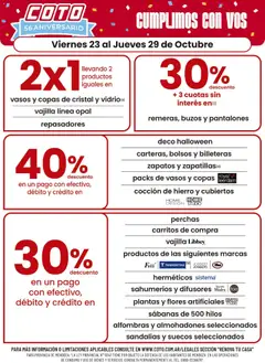Vista previa del folleto de la tienda Coto válido desde el 23/10/2026 