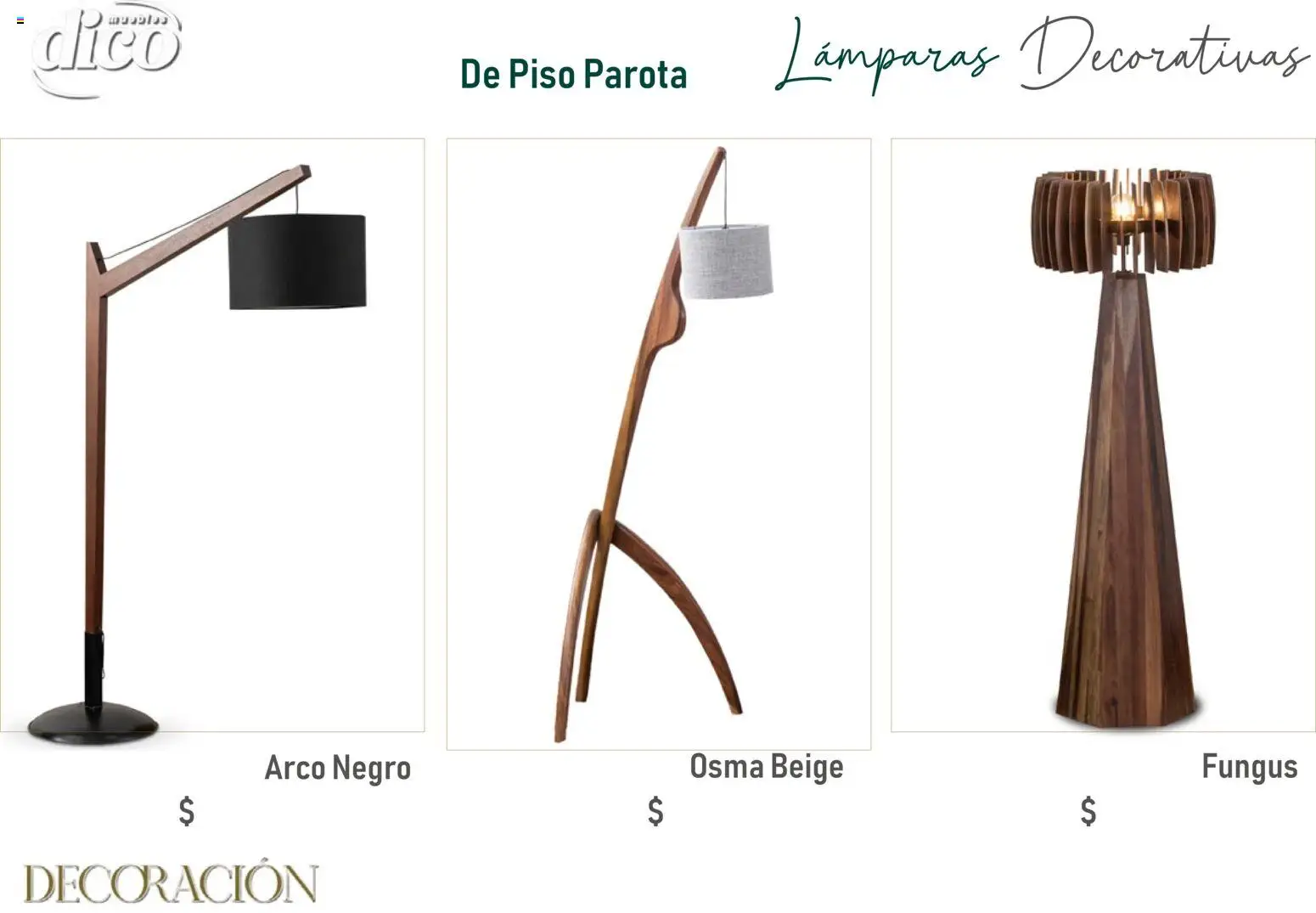 Vista previa las ofertas de la tienda Muebles Dico - Catálogo Decoración desde el 09/12/2025 