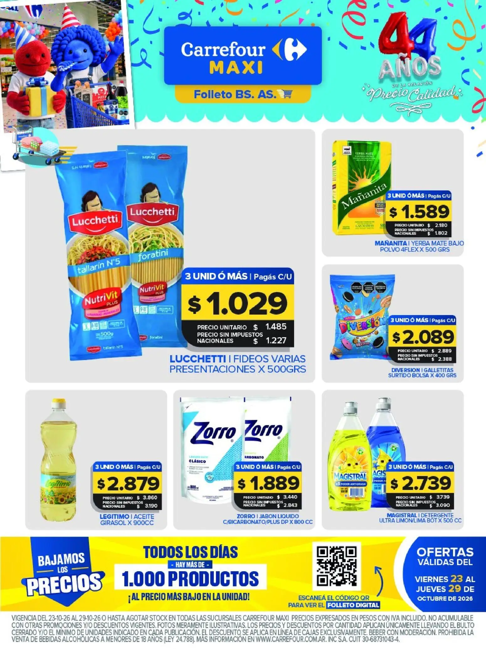 Vista previa del folleto de la tienda Carrefour Maxi válido desde el 23/10/2026 