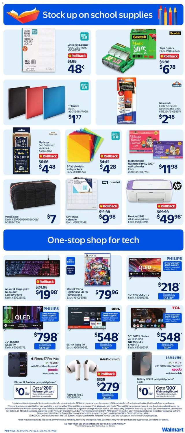 New Walmart flyer from Aug 06