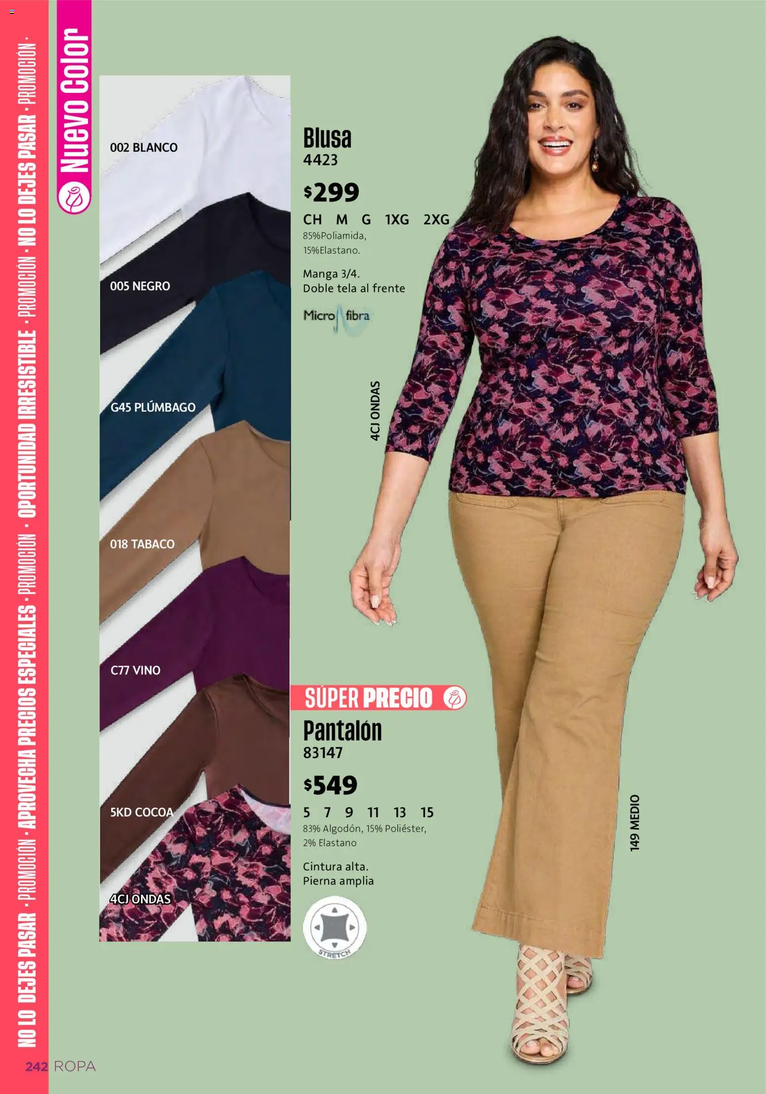 Vista previa las ofertas de la tienda Ilusión - Ilusión catálogo Verano desde el 01/05/2026 - Ropa, Manga, Blusa, Vino
