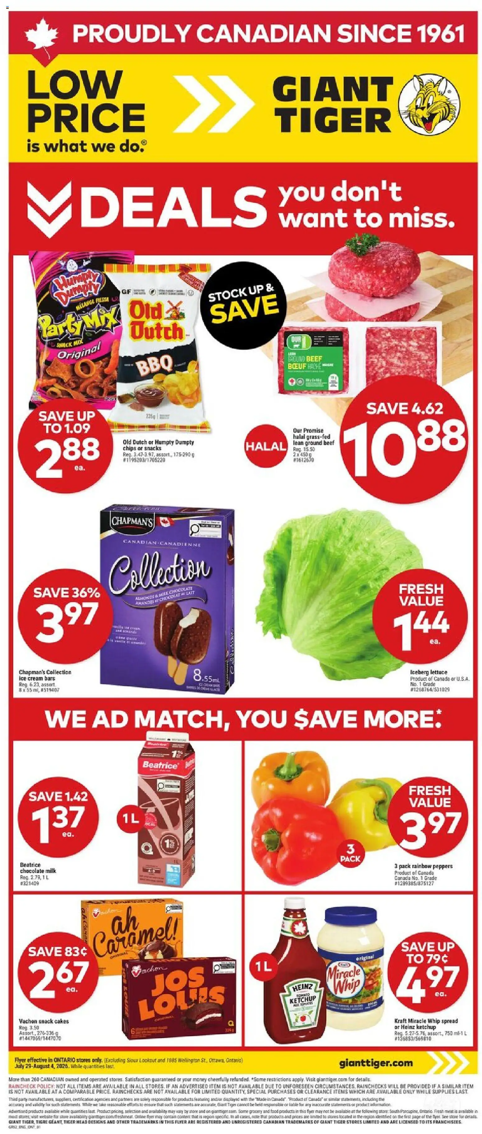 Preview of leaflet Weekly Flyer from shop Giant Tiger is valid from Jul 29, 2026