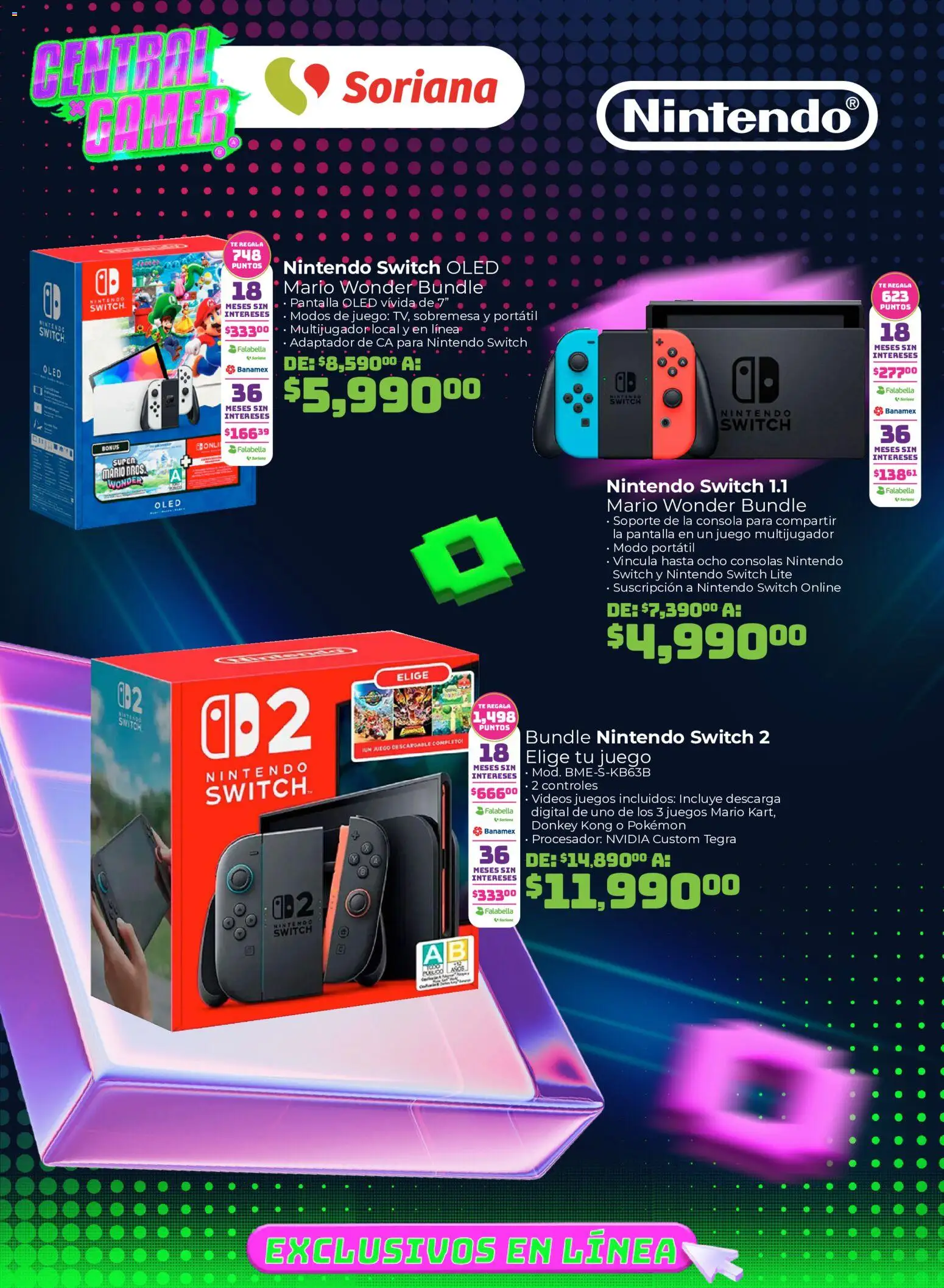 Vista previa las ofertas de la tienda Soriana - Soriana Duplicate of Central Gamer Exclusivo en línea desde el 31/07/2026 