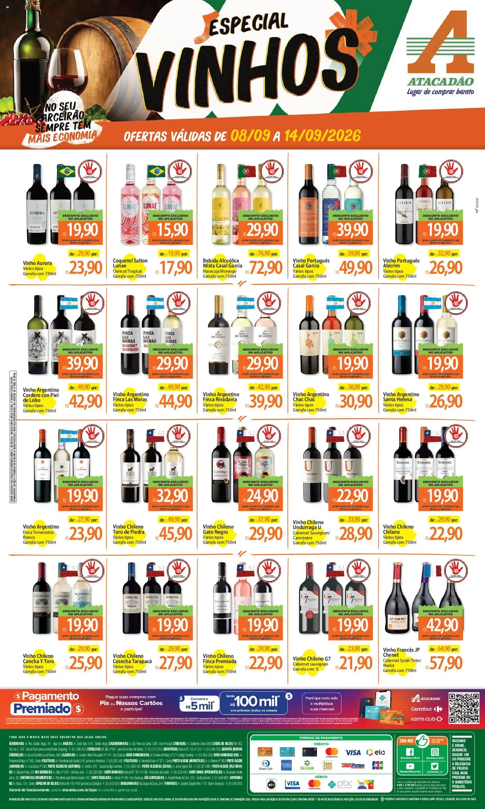 Pré-Visualização do folheto "Atacadão ofertas - RS" da loja Atacadão válido a partir de 08/09/2026