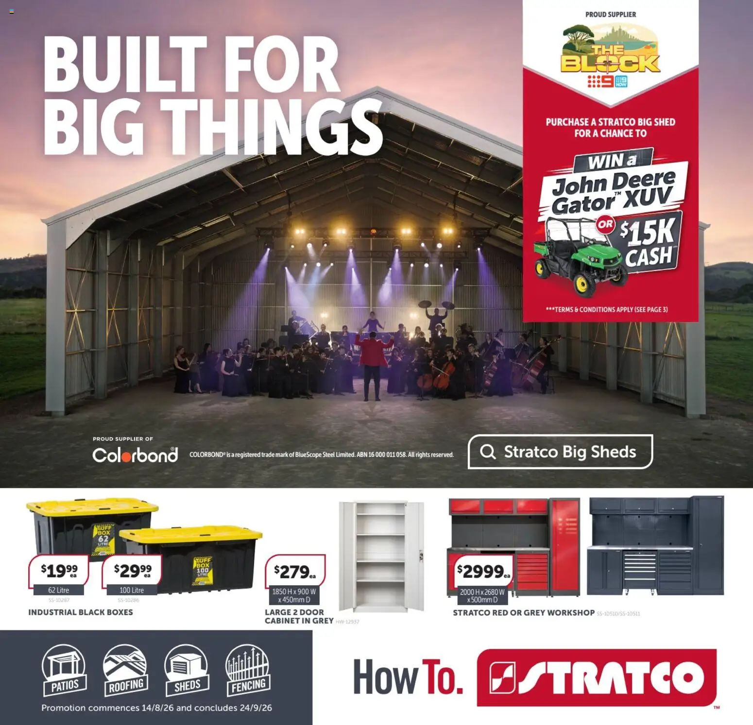 Preview of catalogue Stratco catalogue from shop Stratco valid 14/08/2026 - Cabinet, Door, Shed