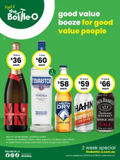 Preview of catalogue The Bottle-O catalogue BAIRNSDALE from shop The Bottle-O valid 20/07/2026