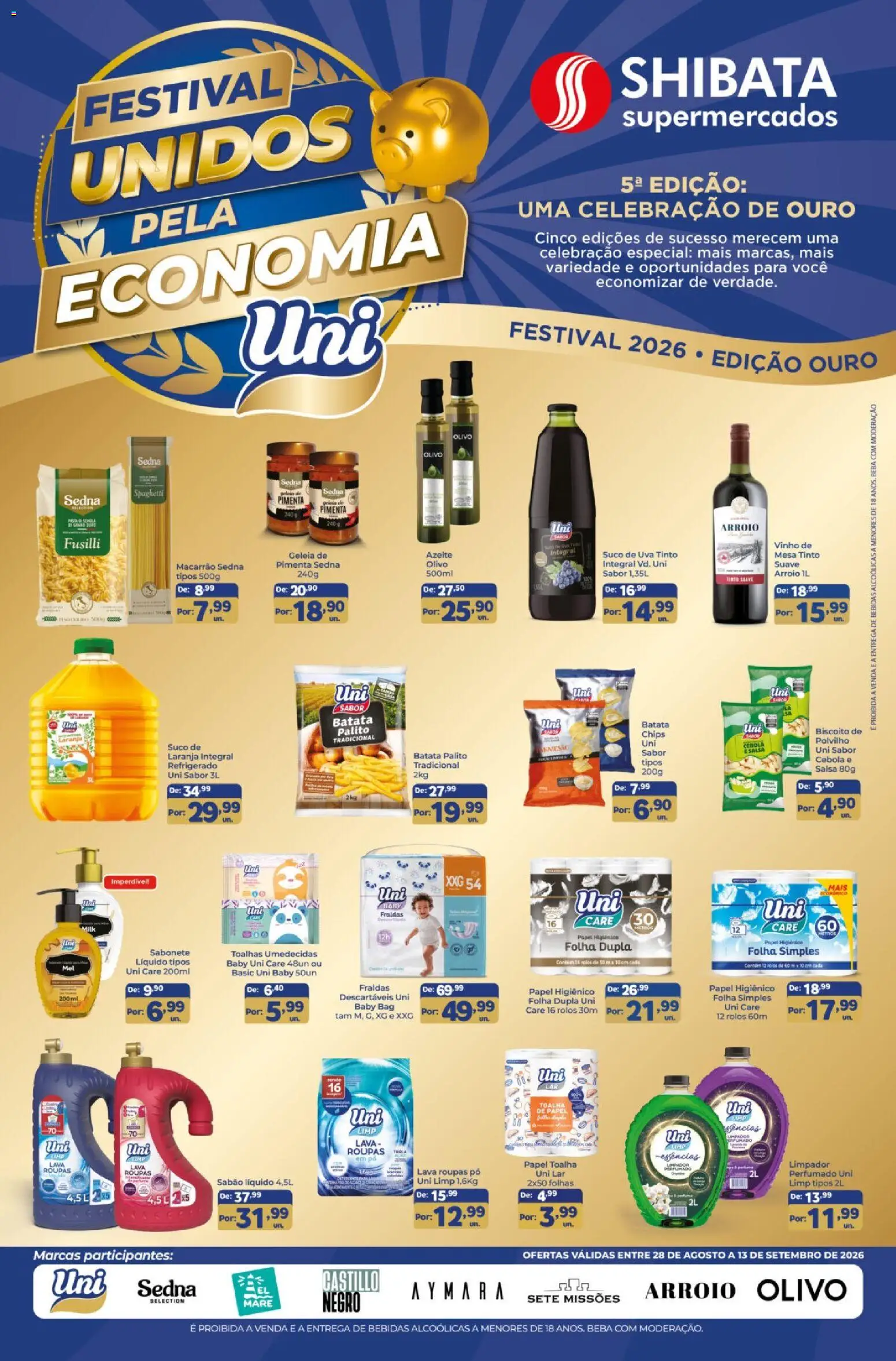 Pré-Visualização do folheto "Shibata ofertas UNI" da loja Shibata válido a partir de 08/09/2026