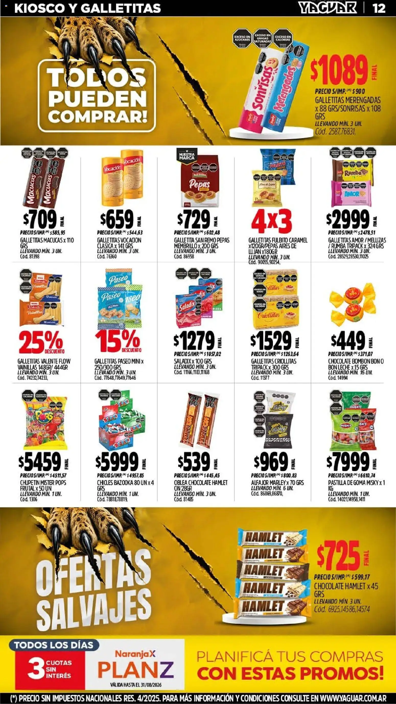 Vista previa del folleto de la tienda Yaguar válido desde el 03/08/2026 