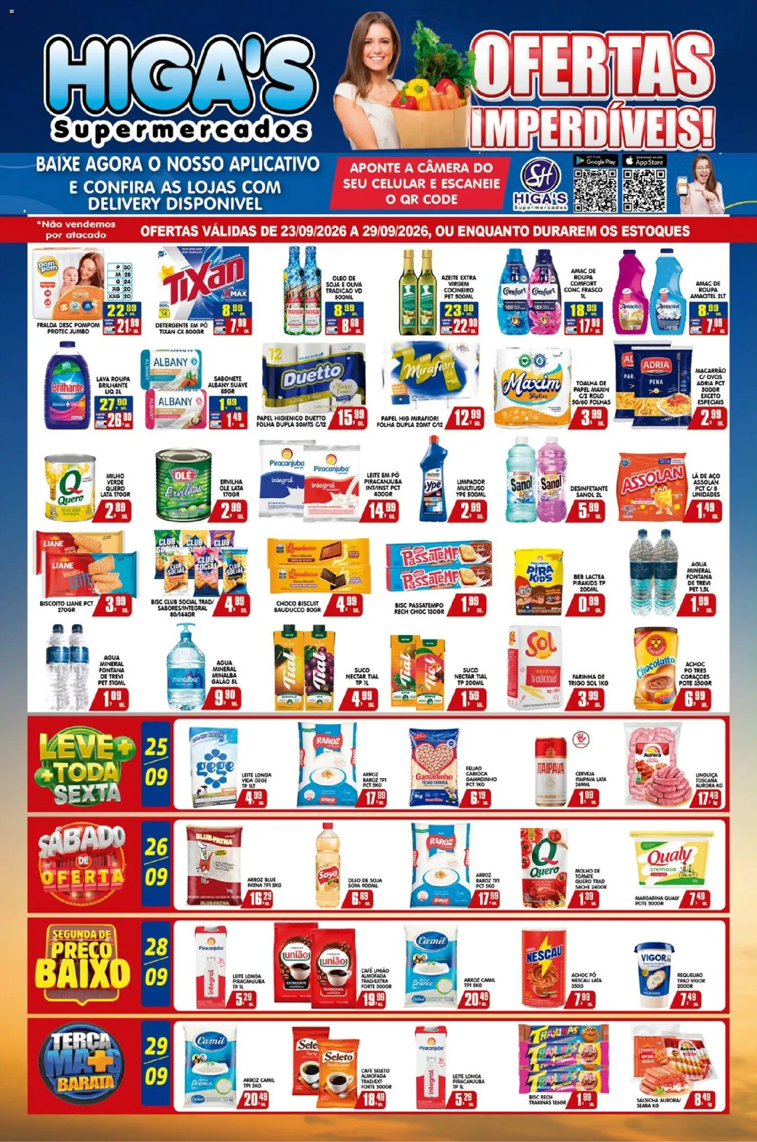 Pré-Visualização do folheto "Higa's Supermercado - Ofertas da semana" da loja Higa's Supermercado válido a partir de 23/09/2026