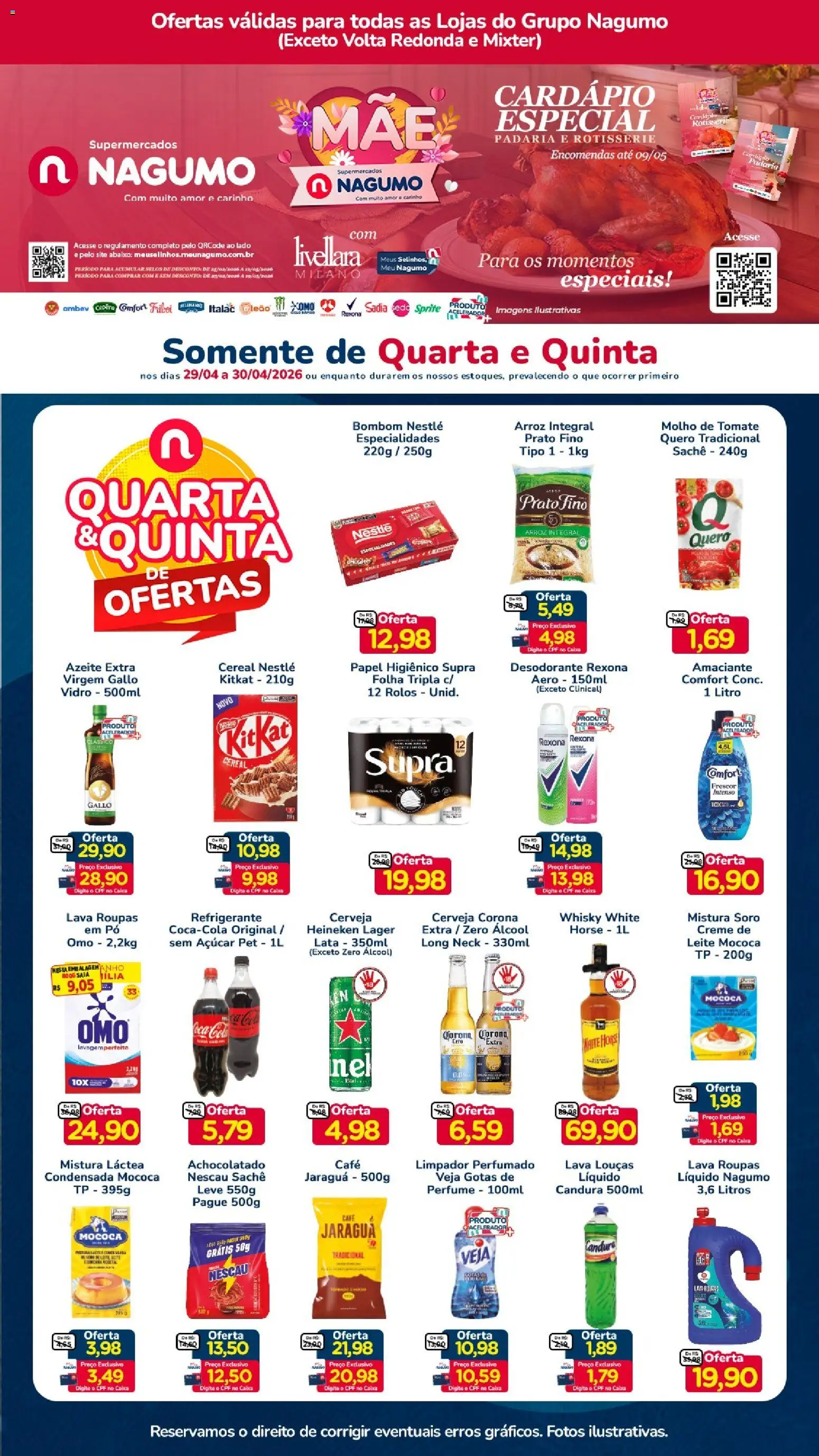 Pré-Visualização do folheto "Nagumo ofertas Quarta e Quinta" da loja Nagumo válido a partir de 29/04/2026