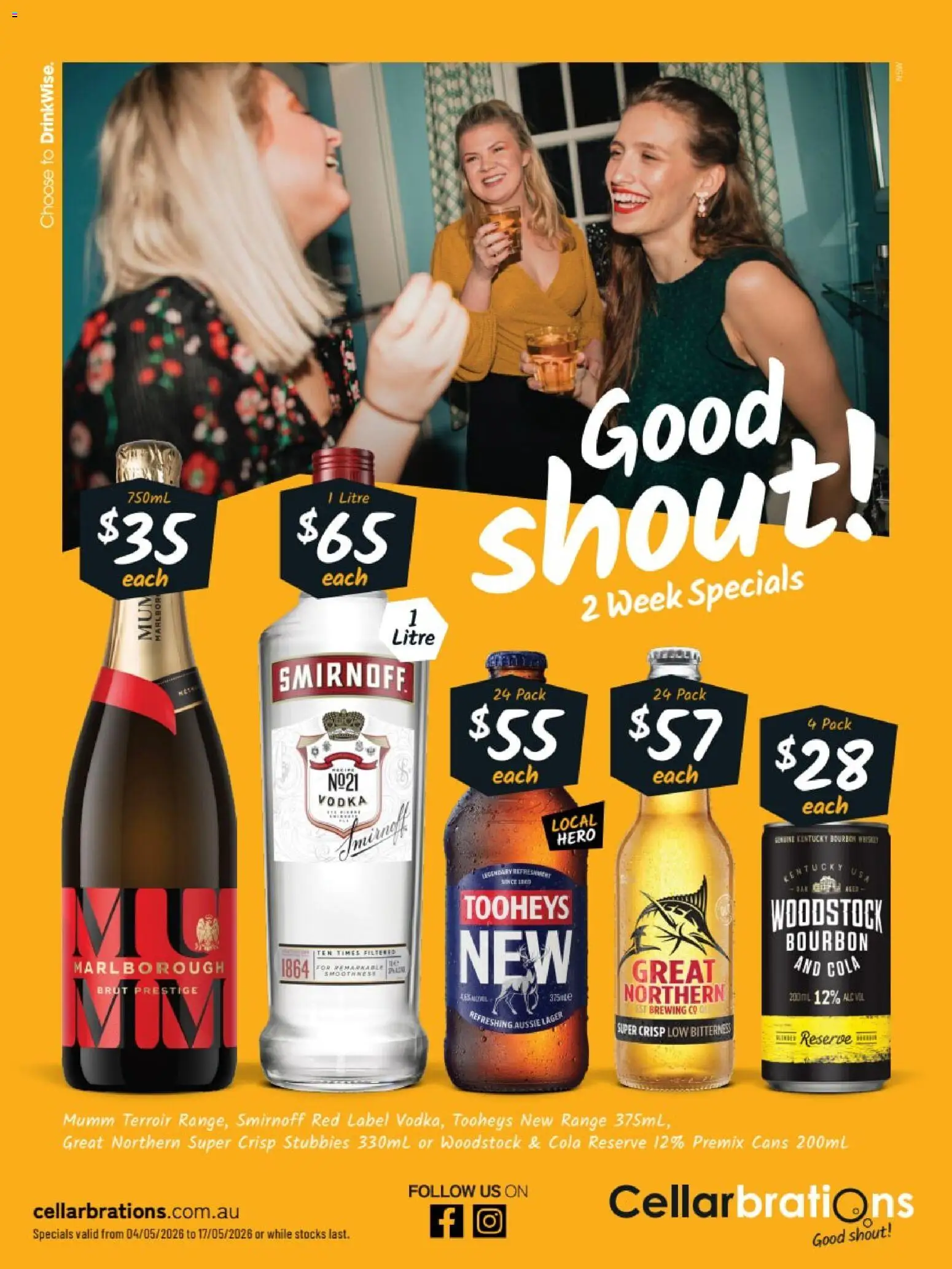 Preview of catalogue Cellarbrations catalogue from shop Cellarbrations valid 04/05/2026