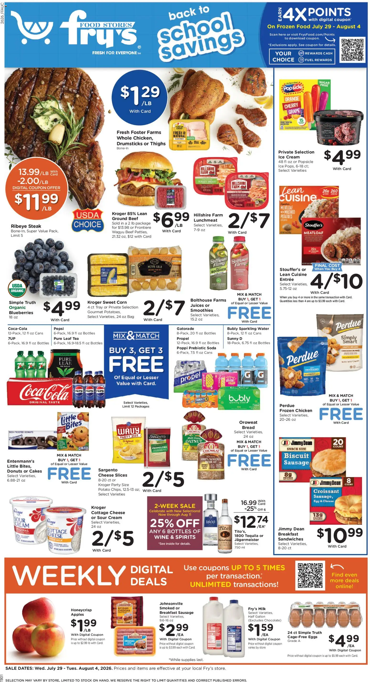 Ad Preview of Fry's Food Fry's Food Weekly Ad from 07/29/2026
