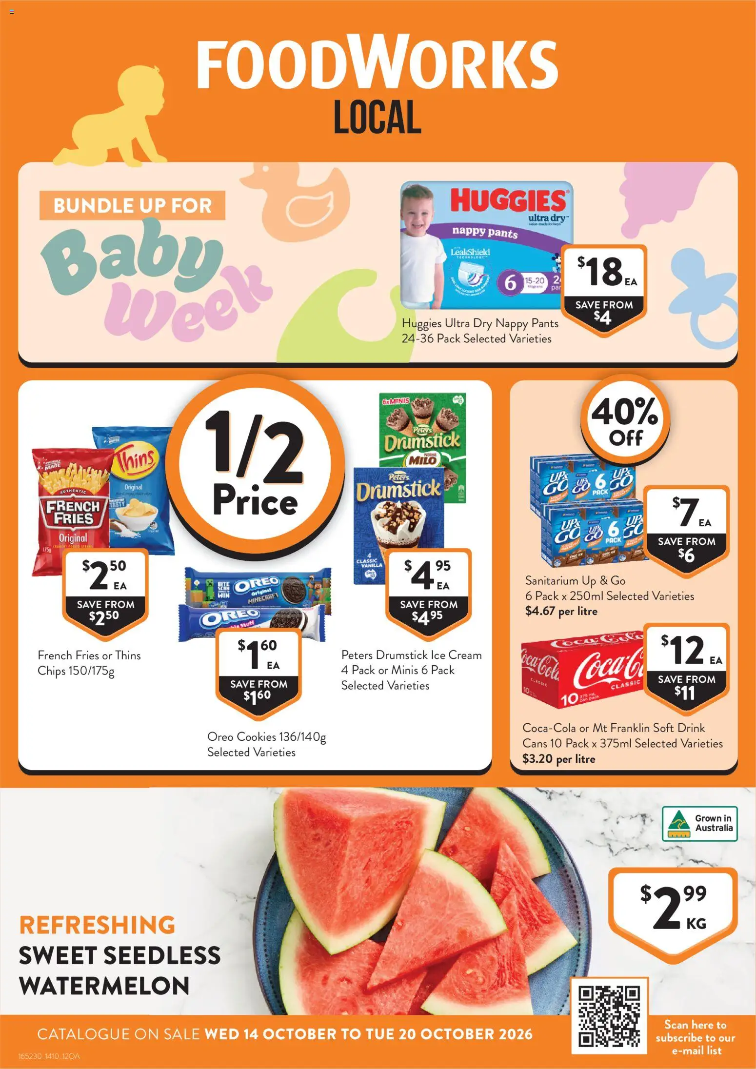 Preview of catalogue Foodworks catalogue Local QLD from shop Foodworks valid 14/10/2026