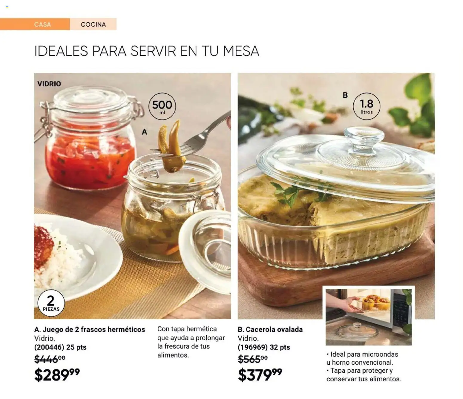Vista previa las ofertas de la tienda AVON - Casa & Estilo 4 2026 desde el 20/02/2026 - Juego, Microondas, Cocina, Mesa, Horno, Cacerola