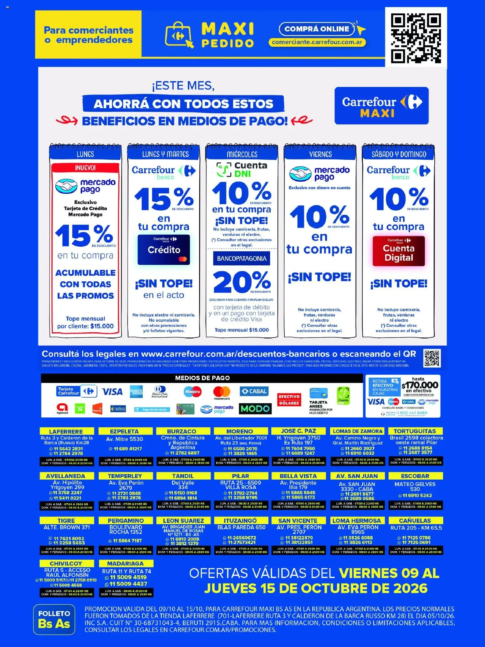 Vista previa del folleto de la tienda Carrefour Maxi válido desde el 09/10/2026 