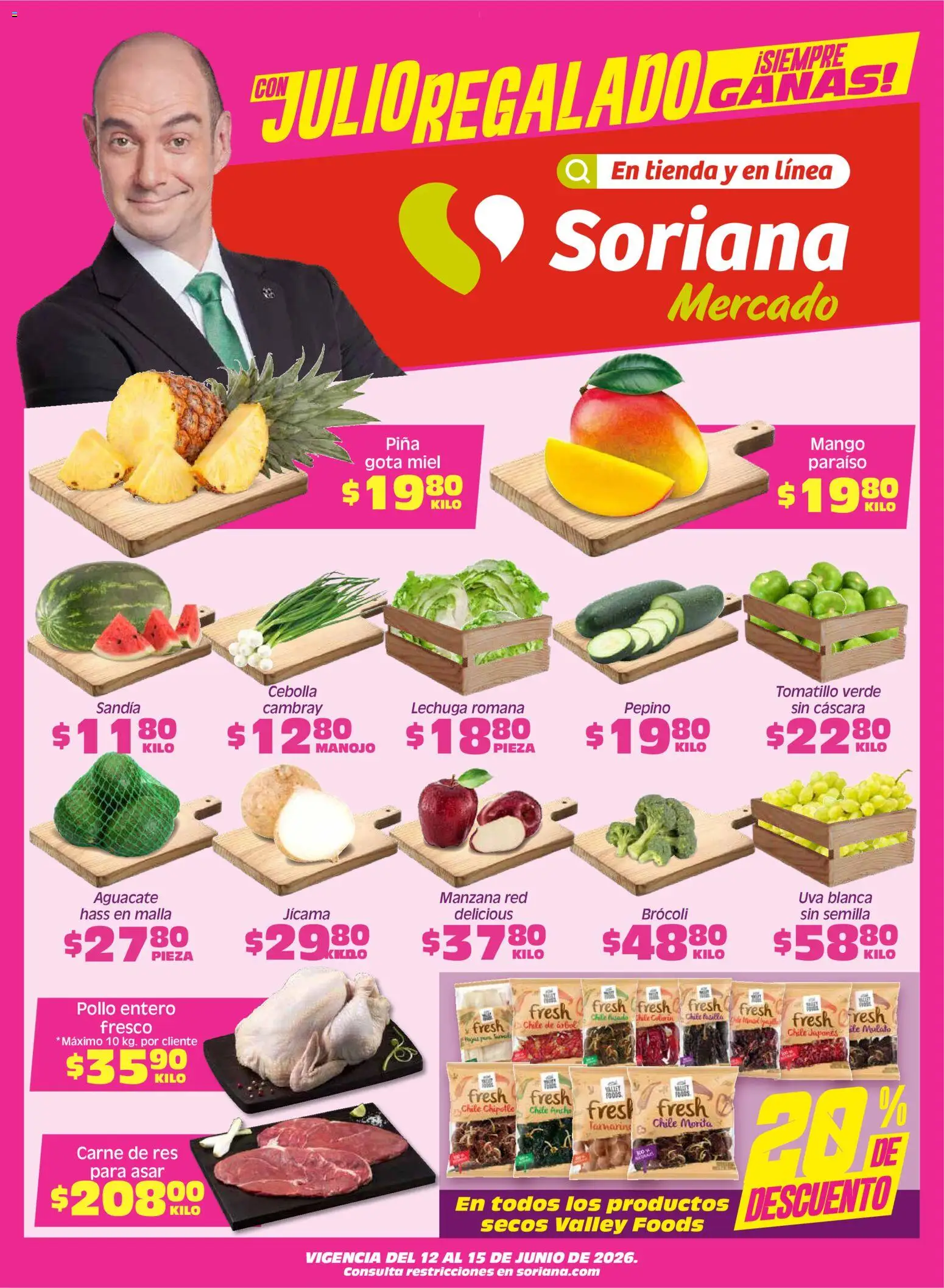 Vista previa las ofertas de la tienda Soriana - Soriana Fin de Semana Mercado: Nuevo León desde el 12/06/2026 