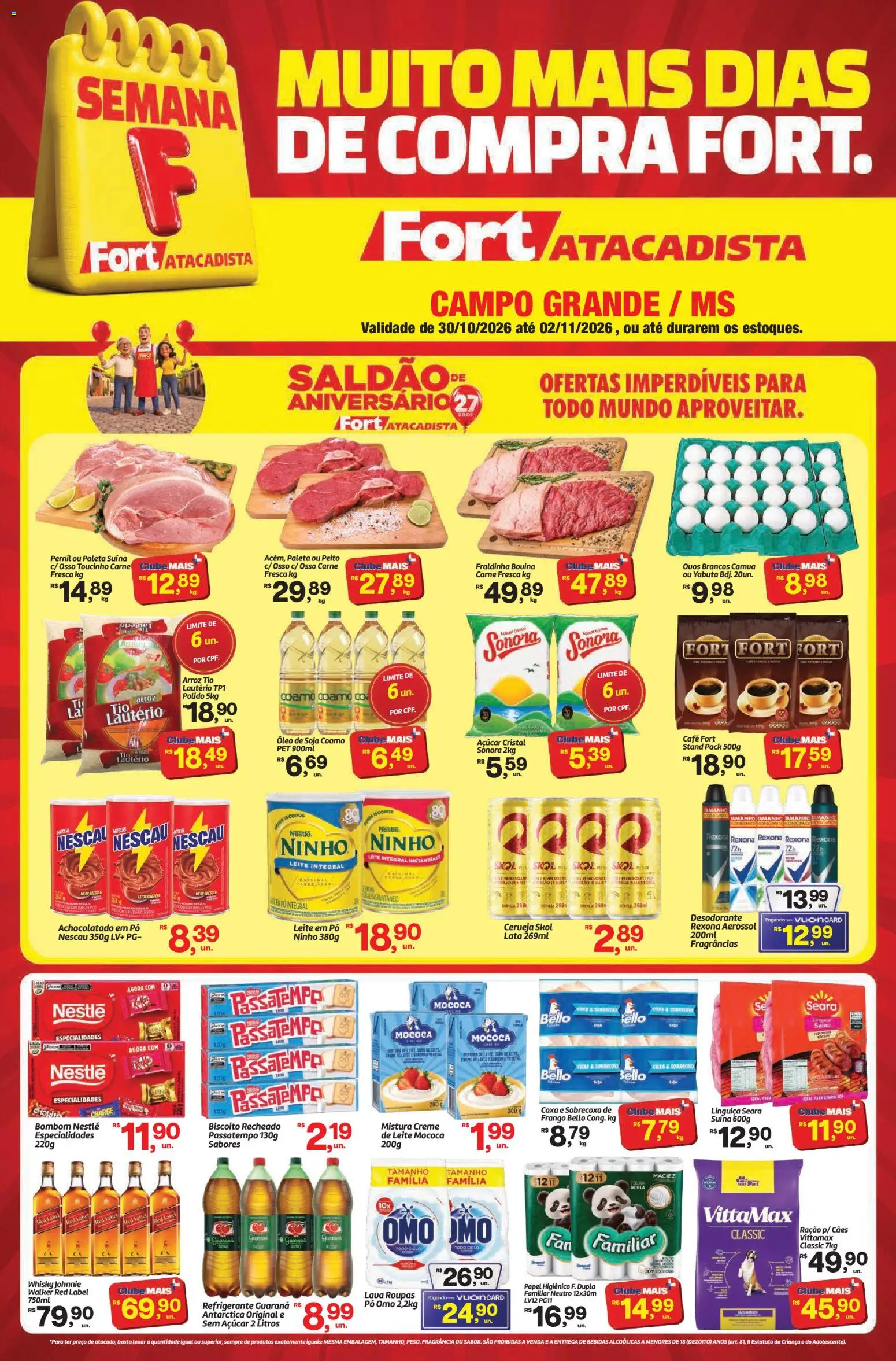Pré-Visualização do folheto "Fort Atacadista - Ofertas da semana" da loja Fort Atacadista válido a partir de 30/10/2026