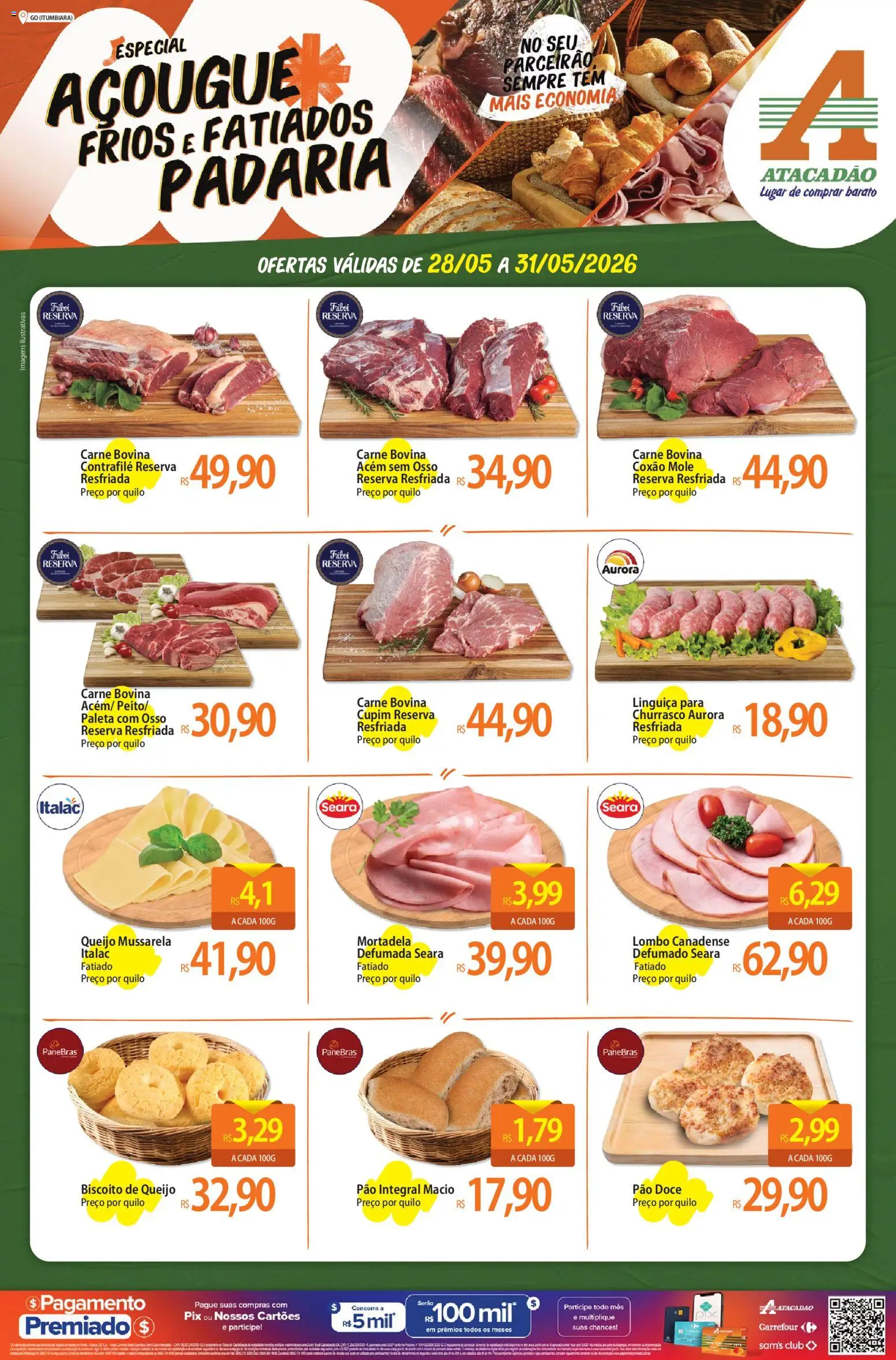 Pré-Visualização do folheto "Atacadão ofertas - GO" da loja Atacadão válido a partir de 28/05/2026