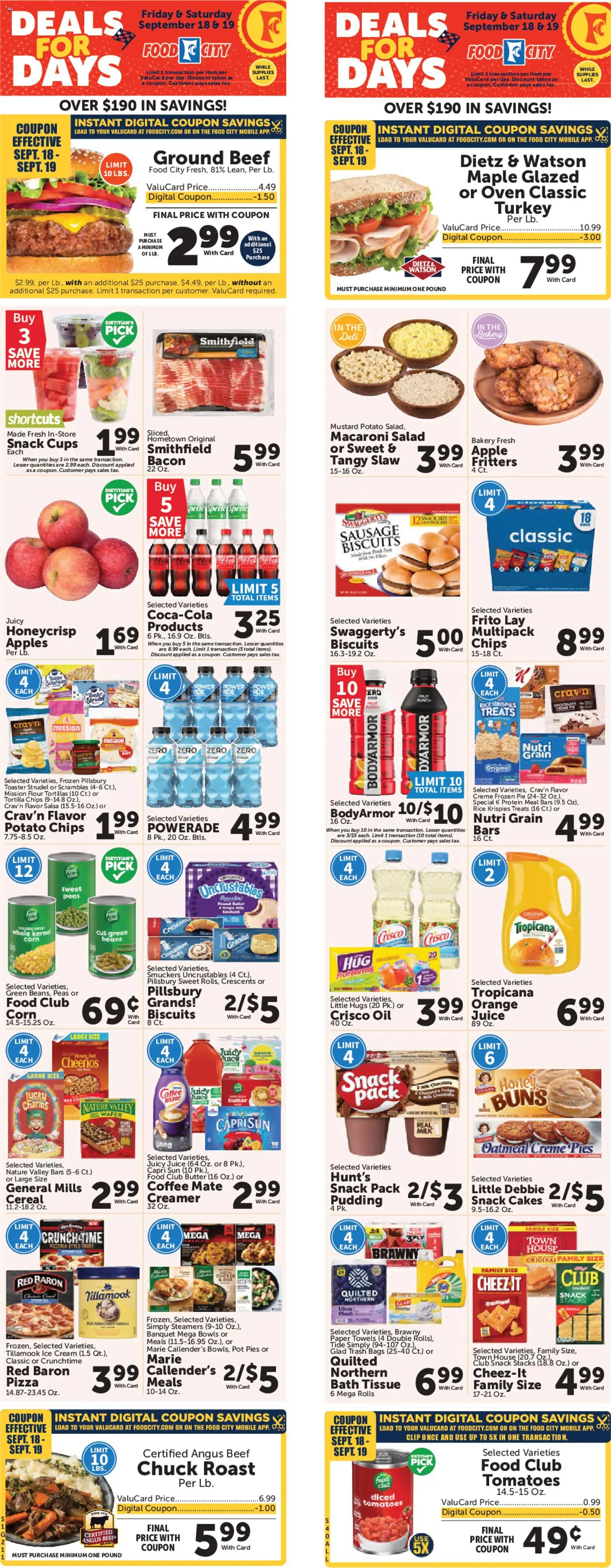 Ad Preview of Food City Food City Weekly Ad from 09/16/2026