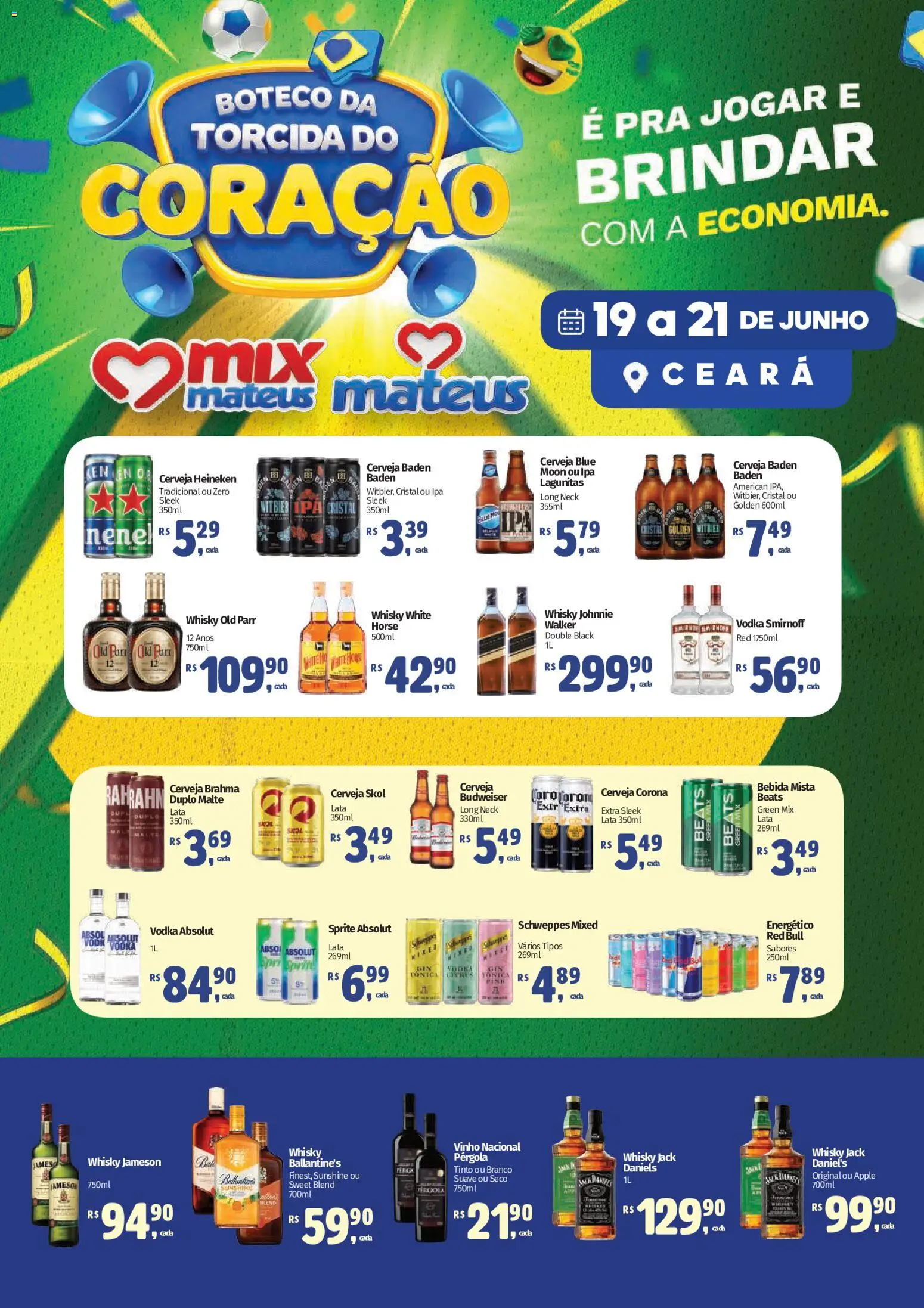 Pré-Visualização do folheto "Mateus ofertas Boteco da Torcida do Coração" da loja Mateus válido a partir de 19/06/2026