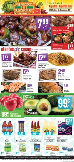 Ad Preview of Market Basket Market Basket Mercado de Familia Weekly Ad from 08/12/2026
