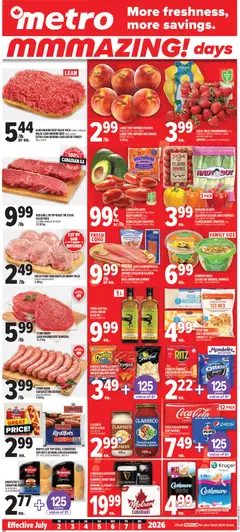 Preview of leaflet Metro weekly flyer - Montréal from shop Metro is valid from Jul 02, 2026