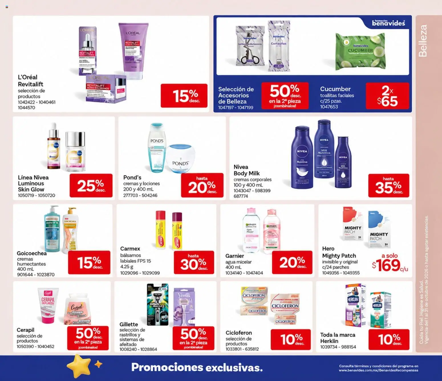 Vista previa las ofertas de la tienda Farmacia Benavides - Farmacia Benavides catálogo desde el 01/10/2026 