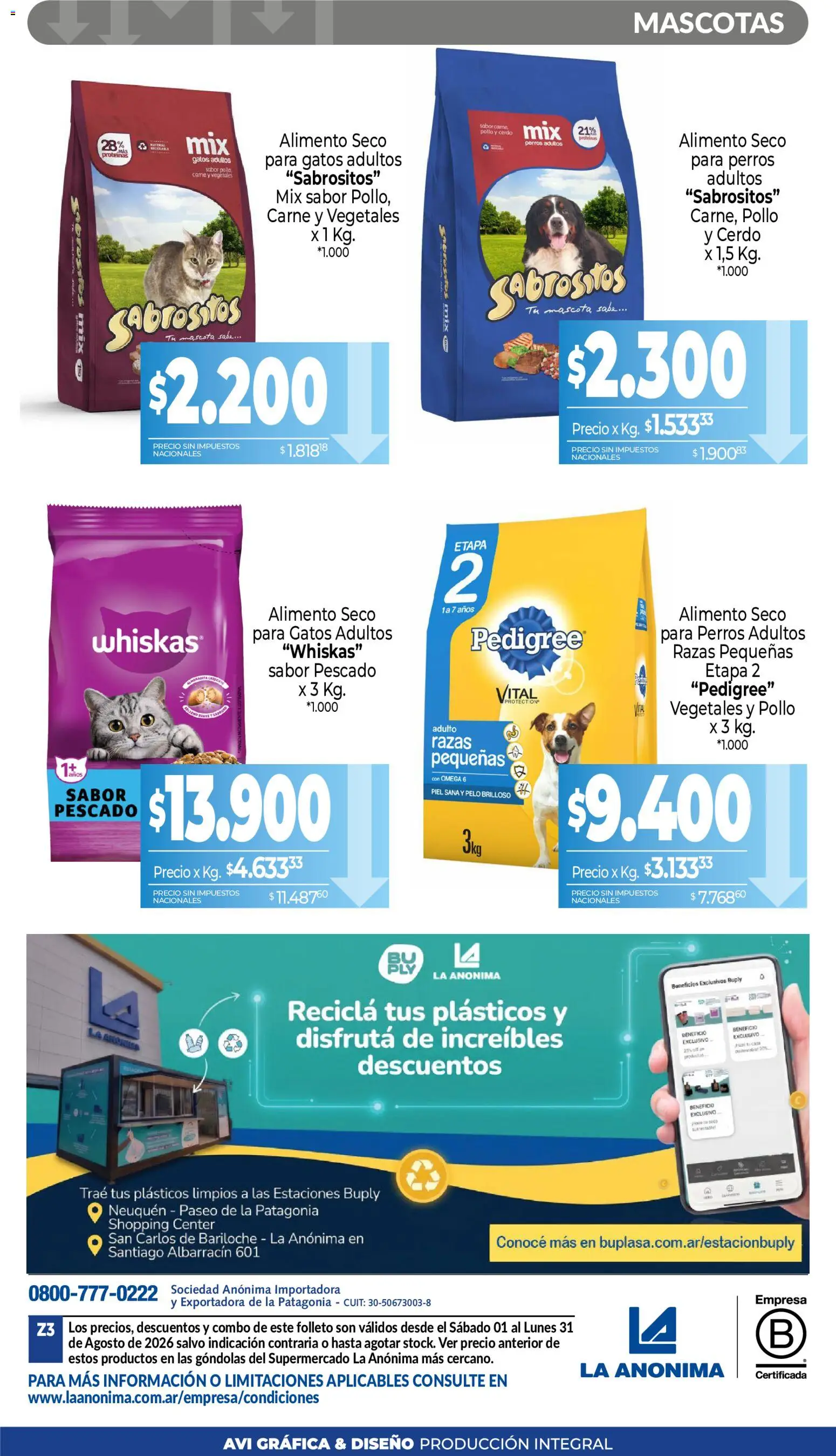Vista previa del folleto de la tienda La Anonima válido desde el 01/08/2026 