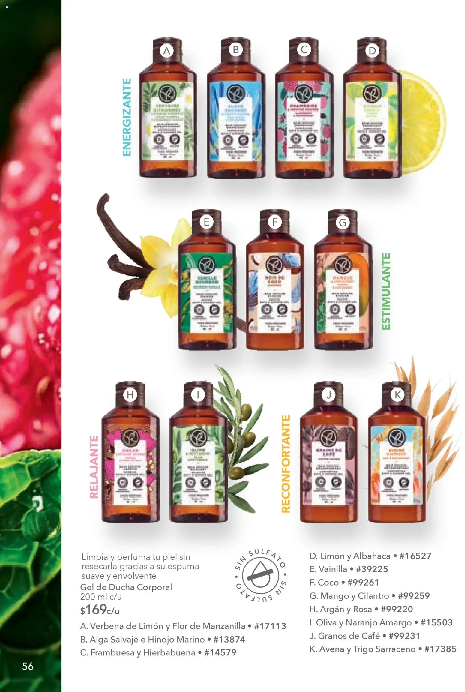Vista previa las ofertas de la tienda Yves Rocher - Campaña 4 2026 desde el 03/03/2026 - Café, Mango, Limón, Avena, Vainilla, Hinojo, Espuma, Gel de ducha
