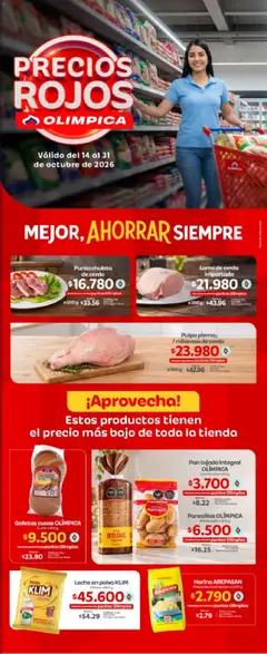  Vista previa del prospecto Olímpica catálogo Especial Precios Rojos del almacen Olímpica válida del 14/10/2026 al 31/10/2026