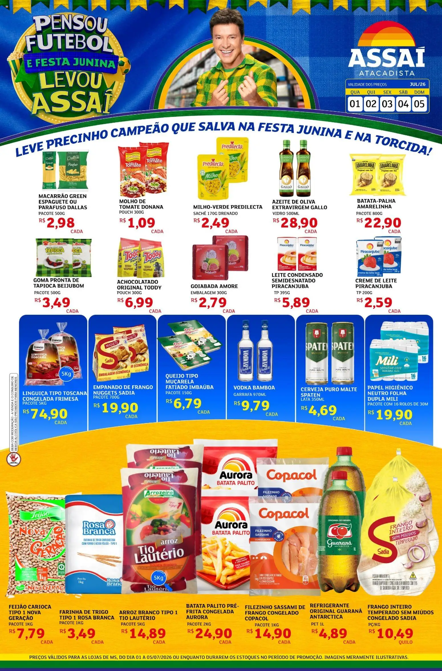 Pré-Visualização do folheto "Assaí Atacadista ofertas" da loja Assaí Atacadista válido a partir de 01/07/2026