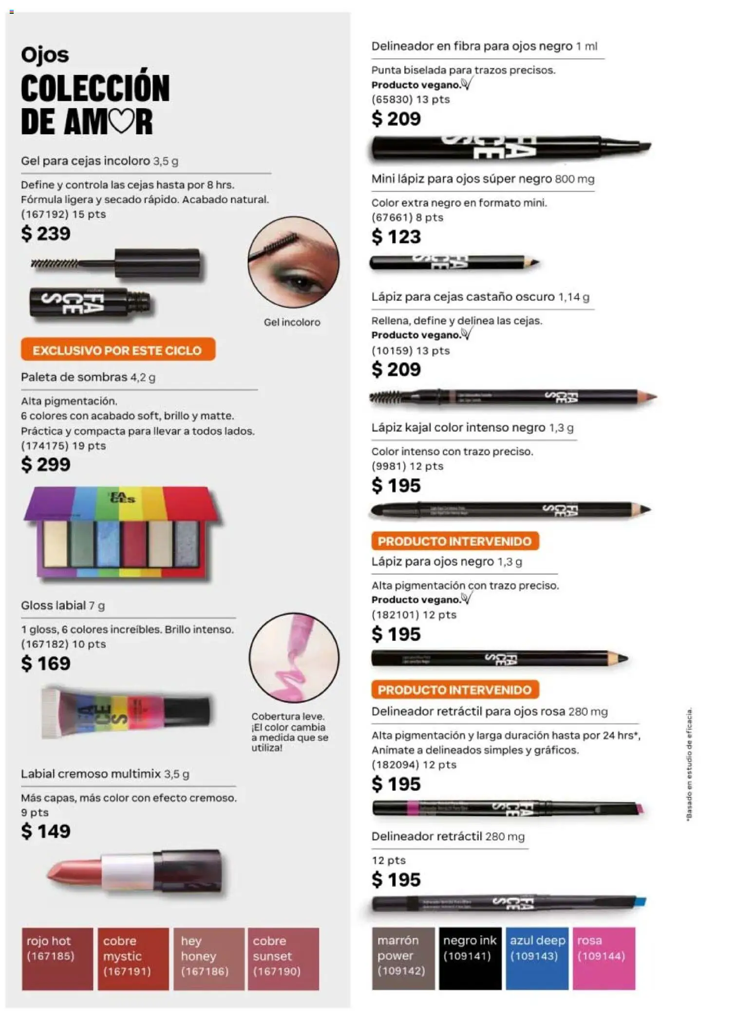 Vista previa las ofertas de la tienda Natura - Natura campaña 6 2026 desde el 02/04/2026 - Paleta, Brillo, Delineador