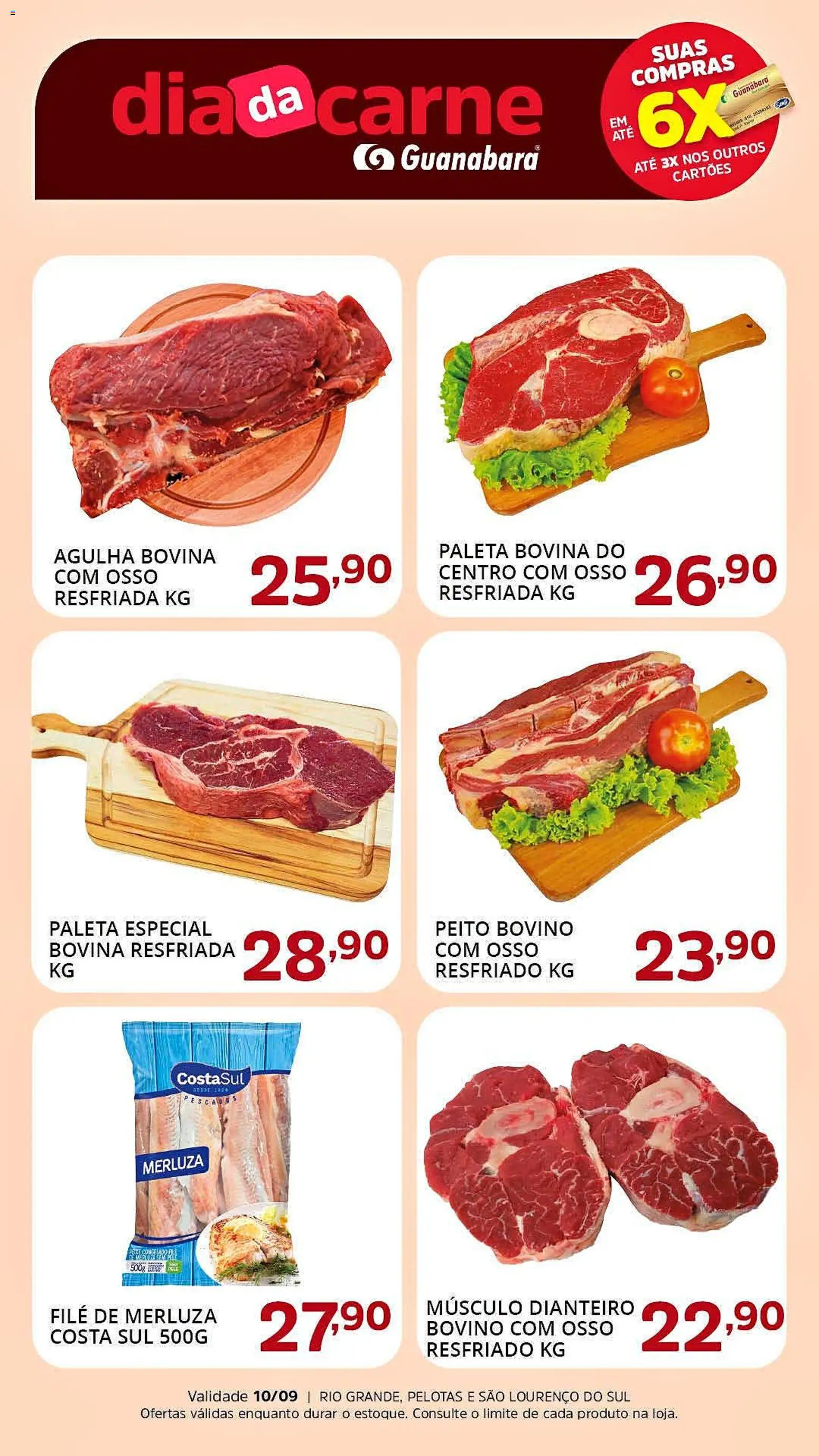 Pré-Visualização do folheto "Supermercado Guanabara - Ofertas da semana" da loja Supermercado Guanabara válido a partir de 10/09/2026 - Carne