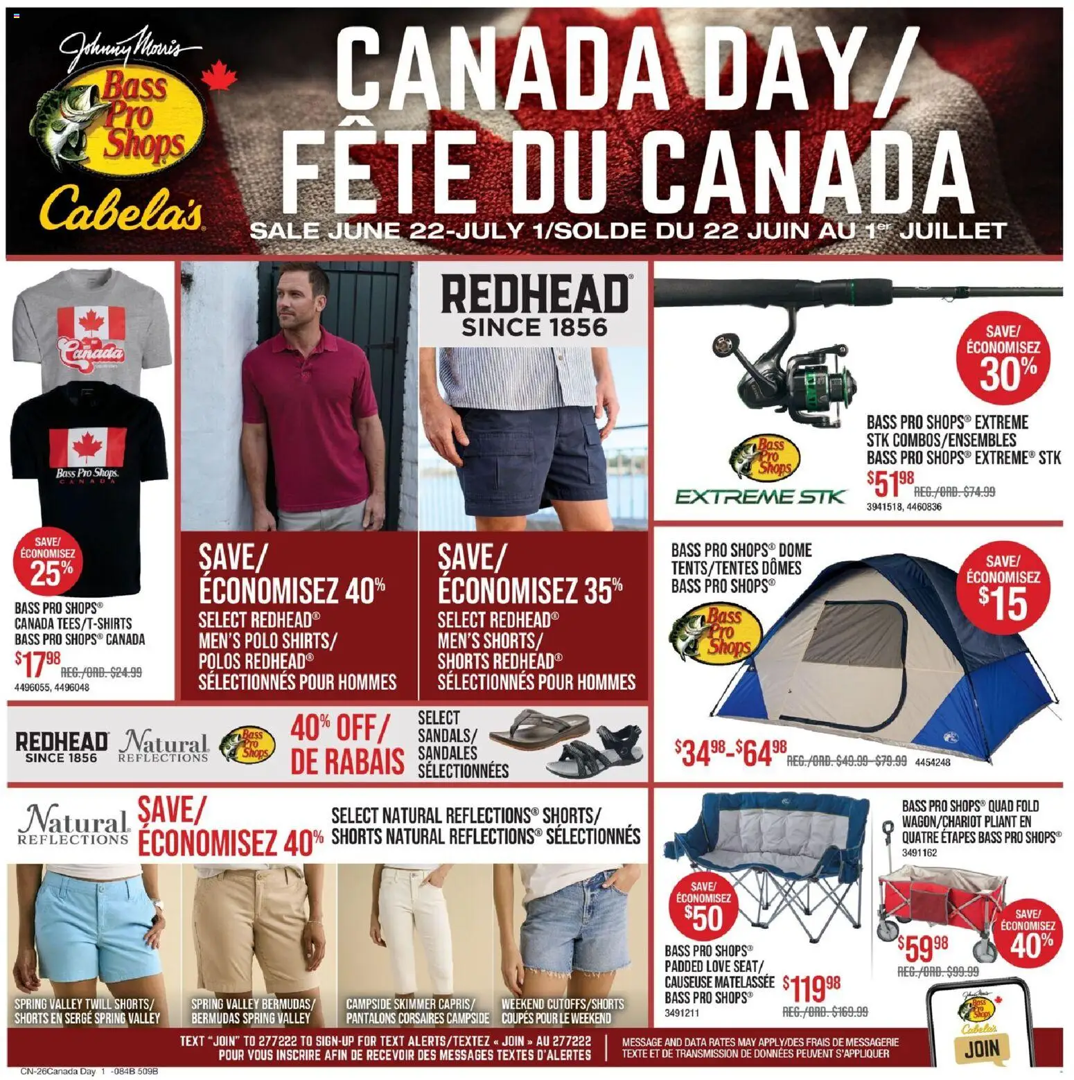 Preview of leaflet Cabelas weekly flyer / circulaire from shop Cabelas is valid from Jun 22, 2026