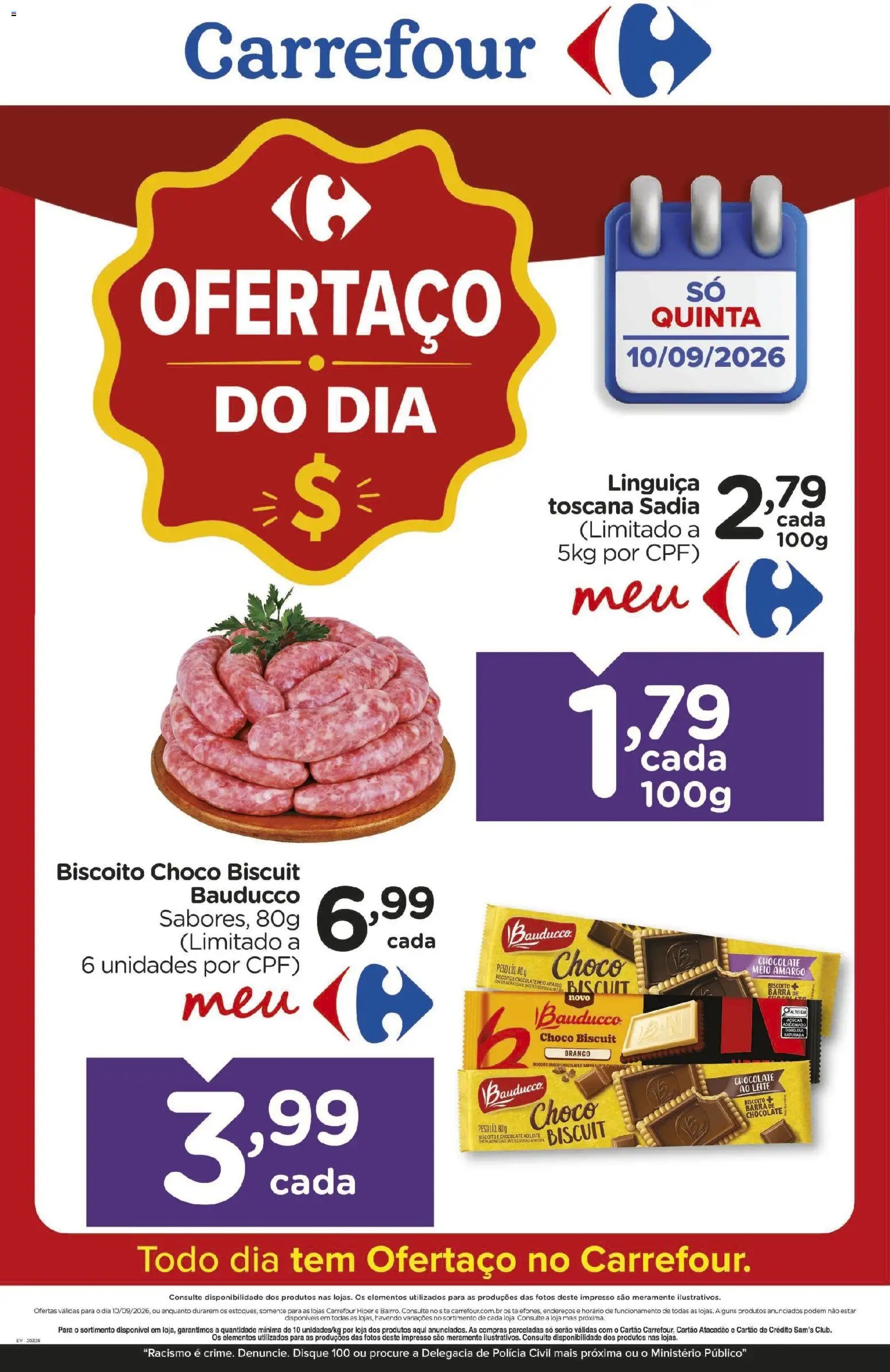Pré-Visualização do folheto "Carrefour ofertas do Dia" da loja Carrefour válido a partir de 10/09/2026