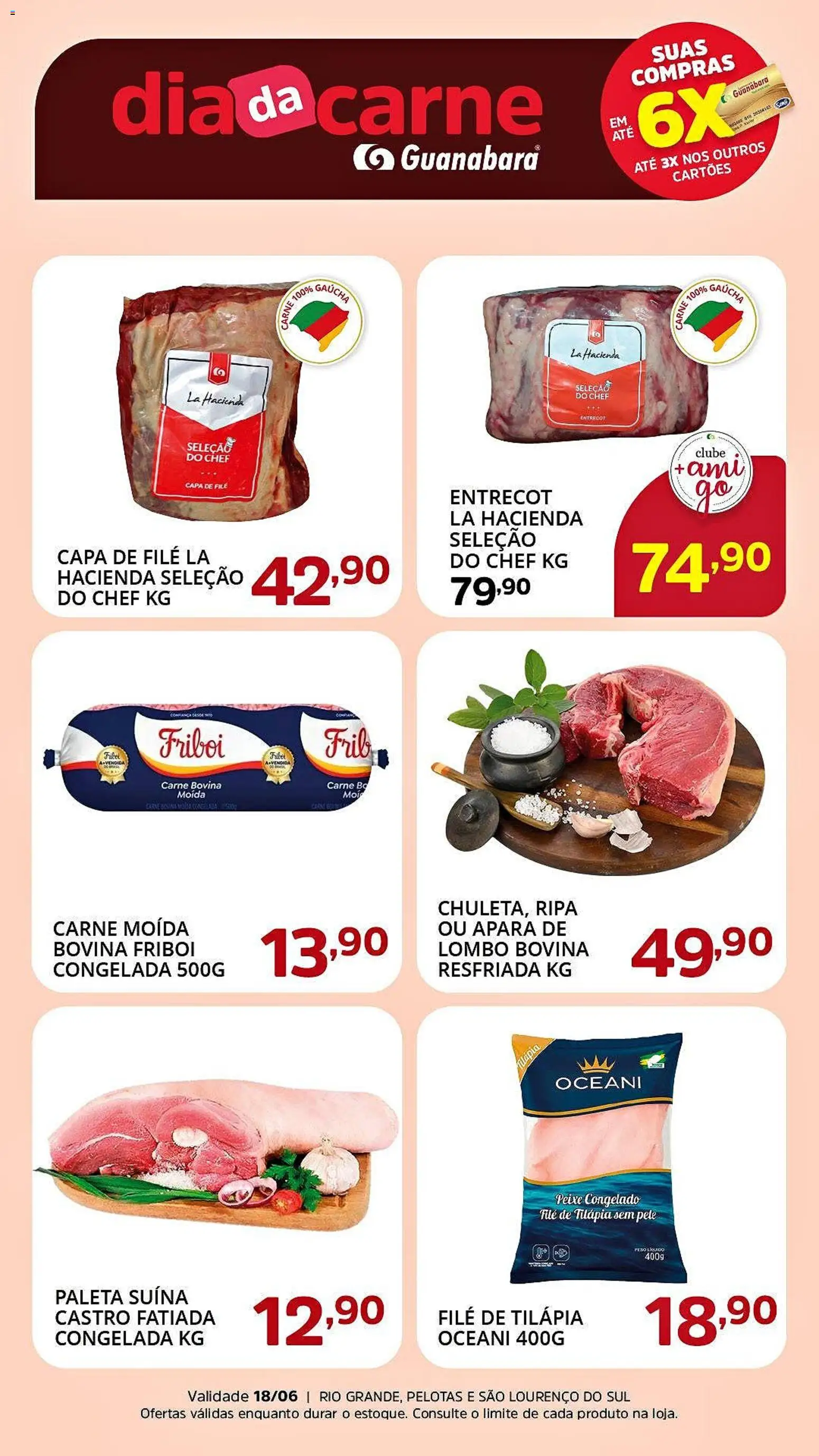 Pré-Visualização do folheto "Supermercado Guanabara - Ofertas da semana" da loja Supermercado Guanabara válido a partir de 18/06/2026