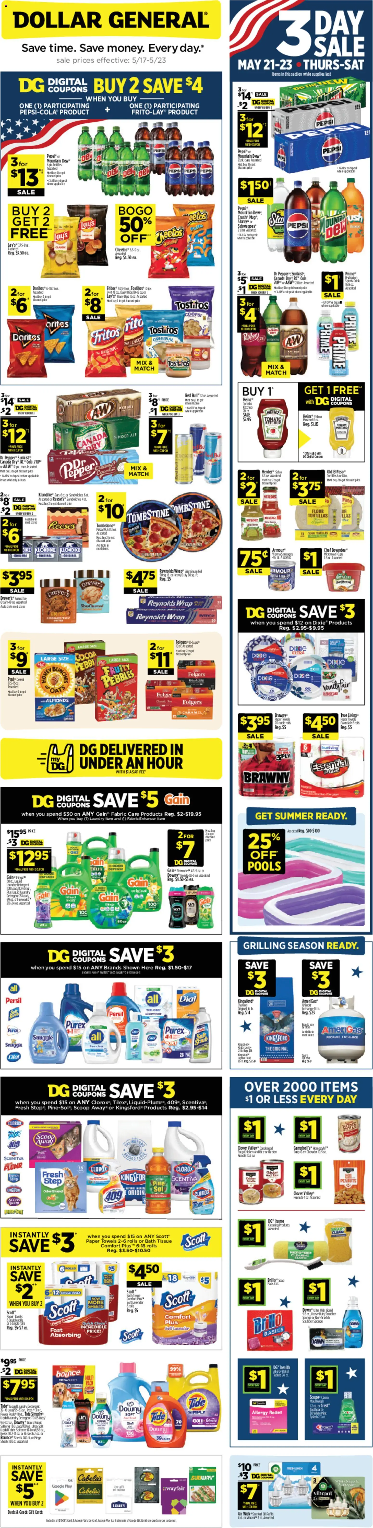 Ad Preview of Dollar General Dollar General Weekly Ad from 05/17/2026