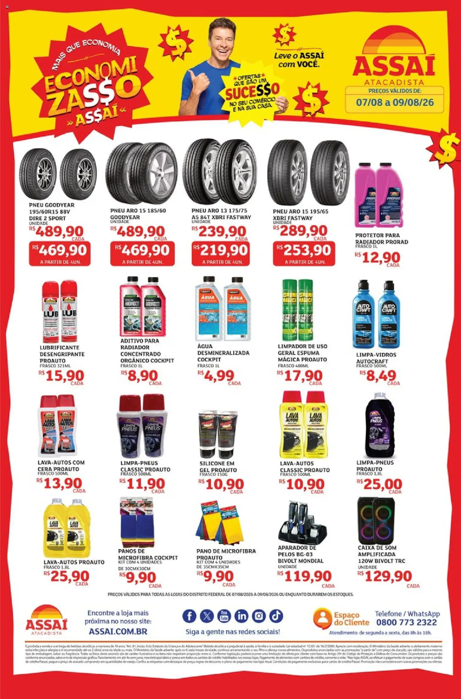 Pré-Visualização do folheto "Assaí Atacadista ofertas - DF" da loja Assaí Atacadista válido a partir de 07/08/2026