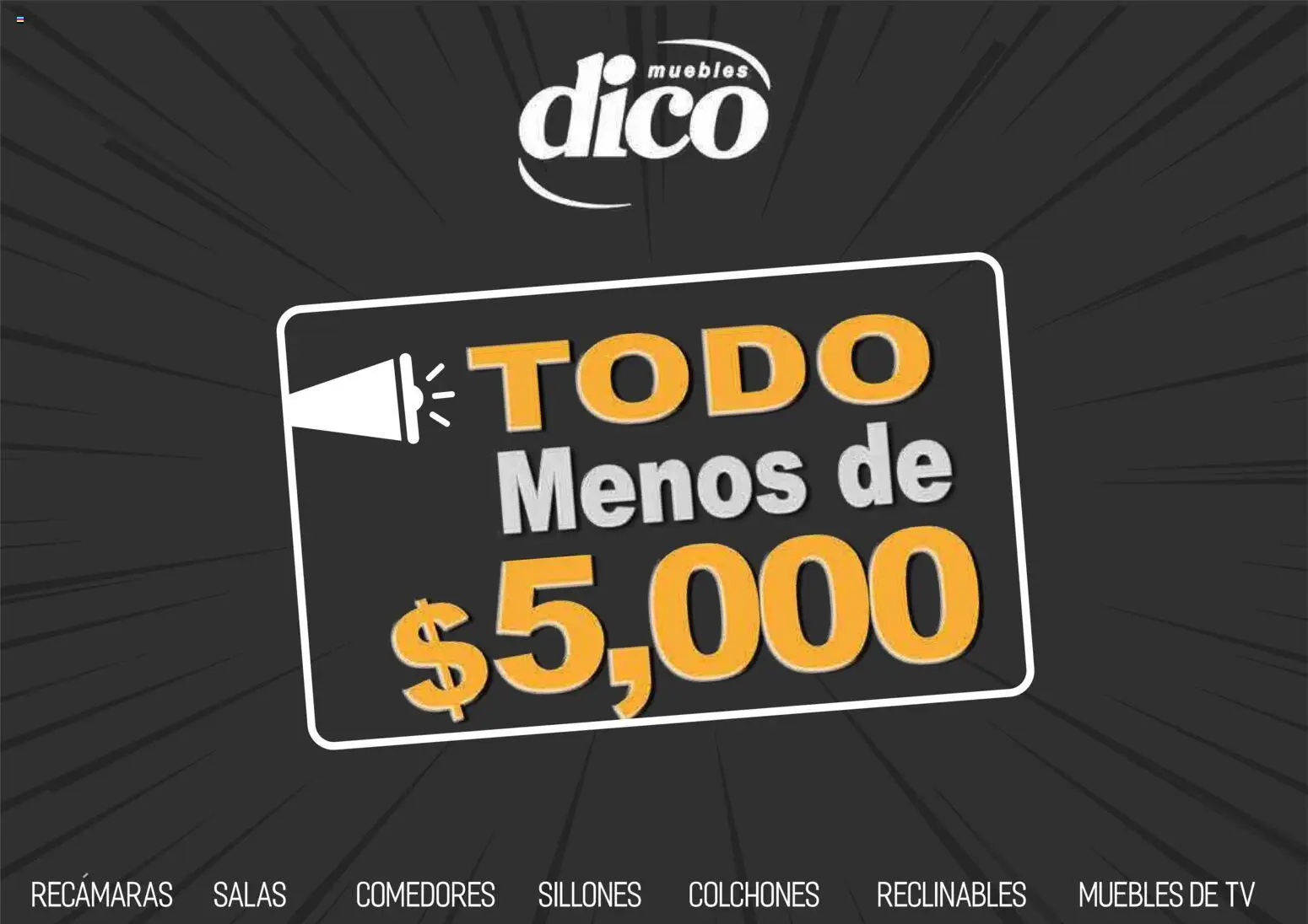 Vista previa las ofertas de la tienda Muebles Dico - Muebles Dico catálogo Todo menos de 5000 Pacifico desde el 09/04/2026 