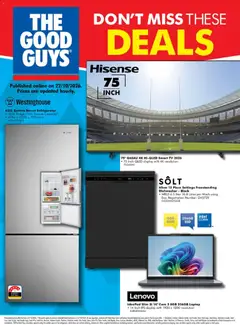 Preview of catalogue The Good Guys Don't miss these deals from shop The Good Guys valid 22/10/2026