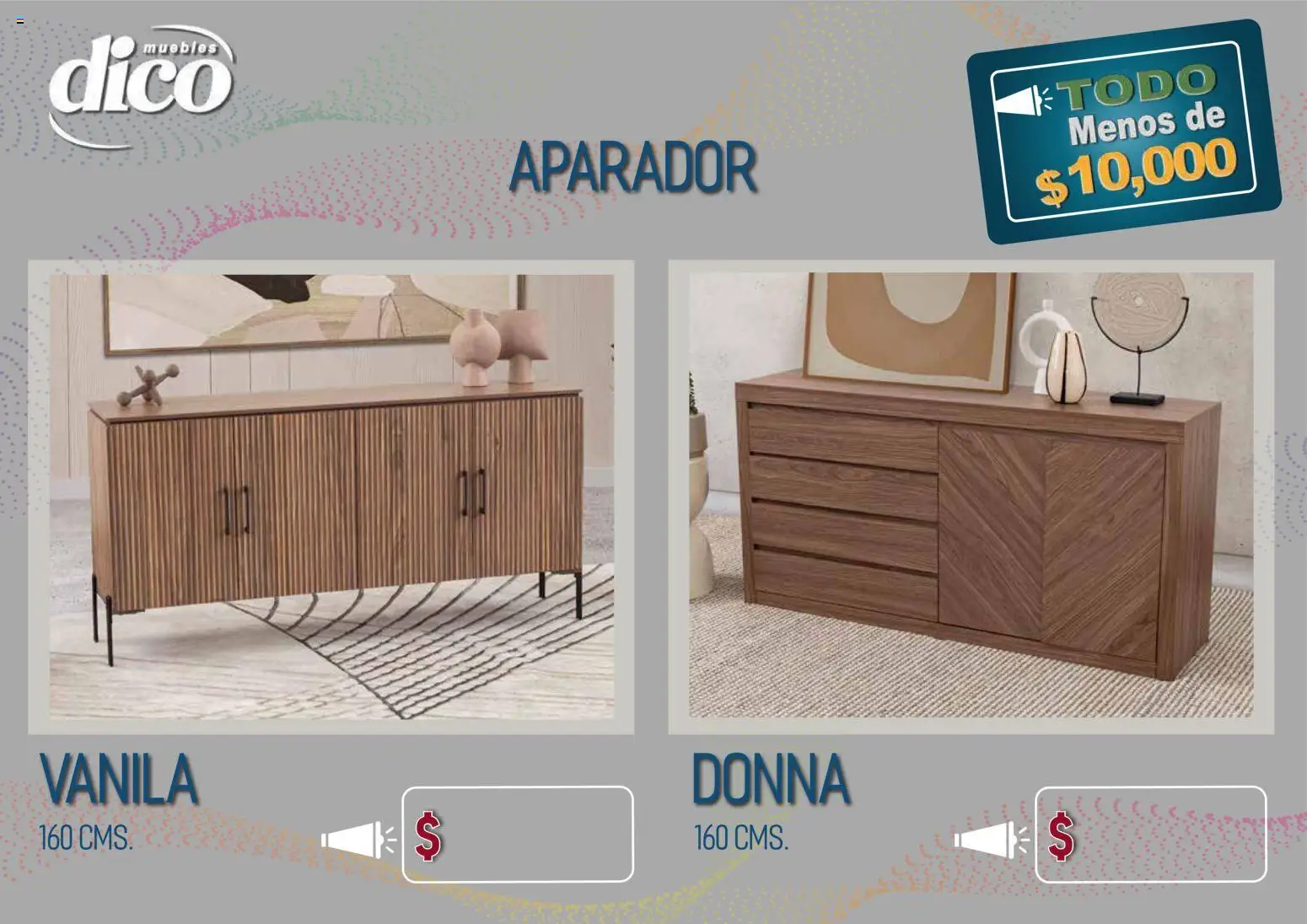 Vista previa las ofertas de la tienda Muebles Dico - Muebles Dico catálogo Todo menos de 10000 Pacifico desde el 09/04/2026 - Aparador